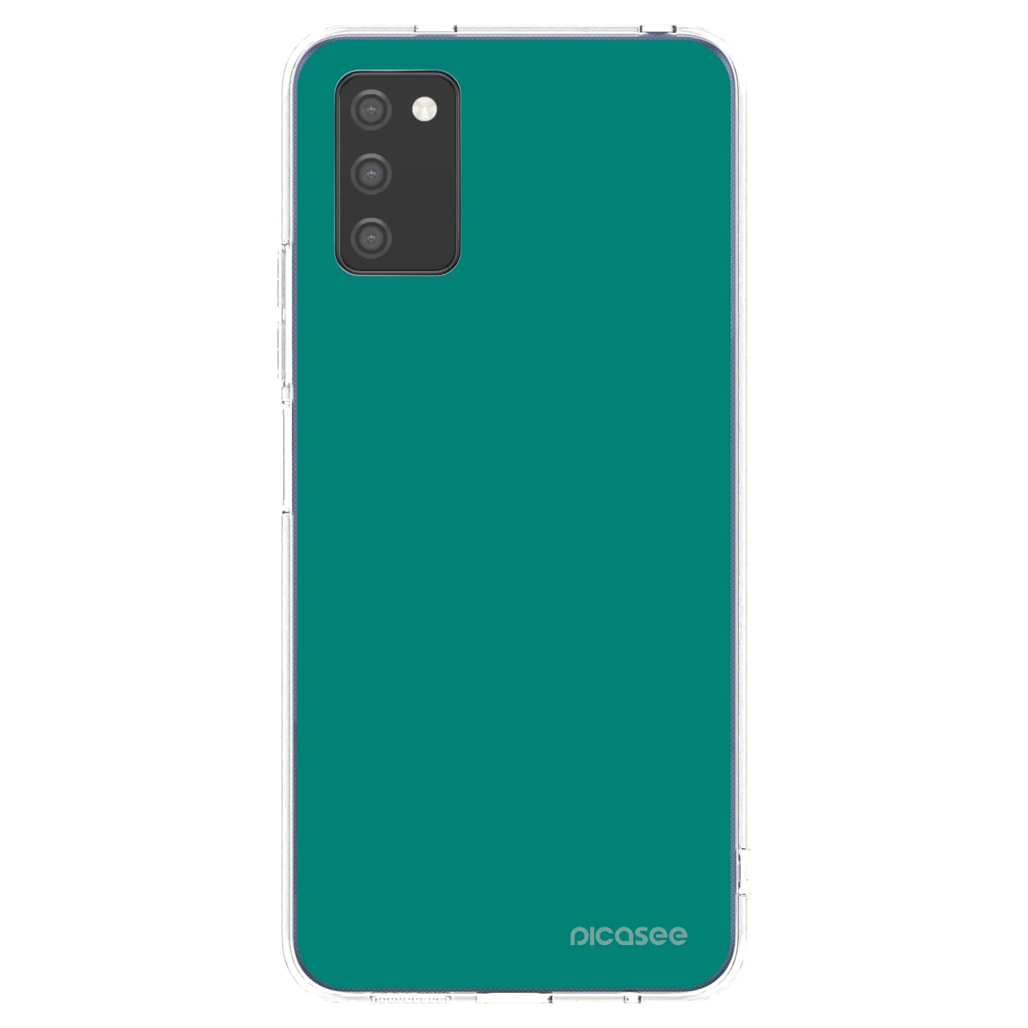 Picasee Samsung Galaxy A03s A037G Hülle - Transparentes Silikon - Emerald Mist