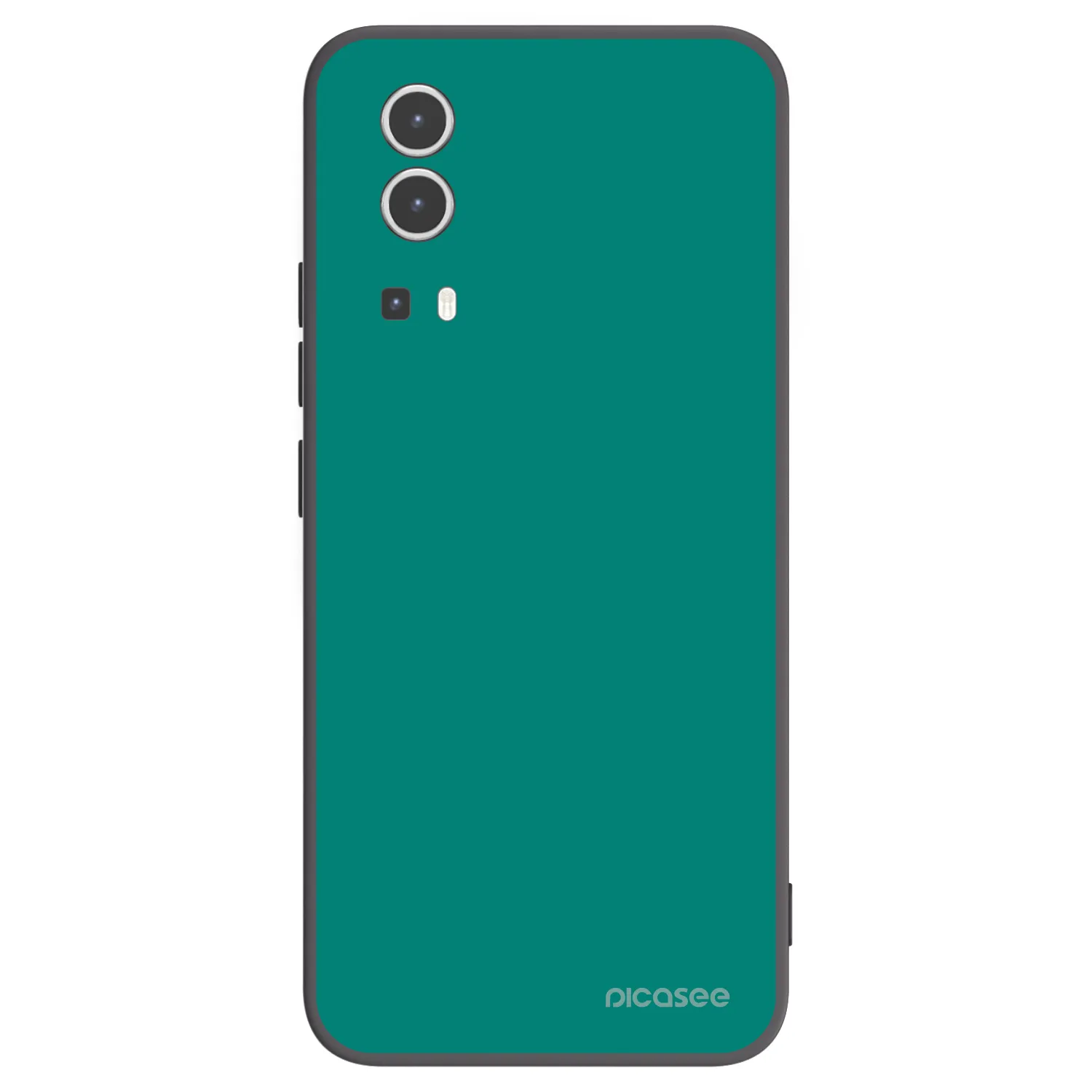 Picasee Vivo Y72 5G Hülle - Schwarzes Silikon - Emerald Mist