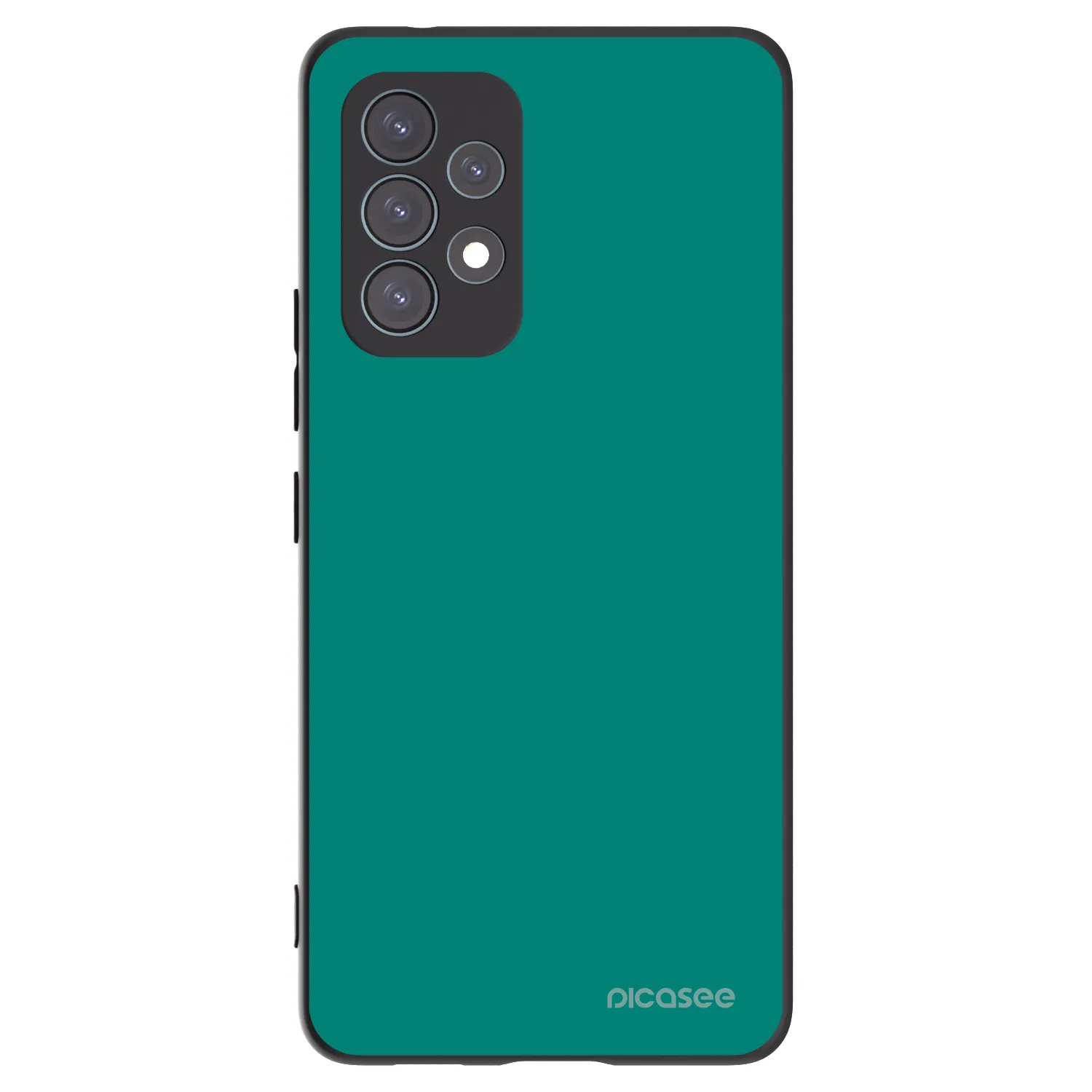 Picasee Samsung Galaxy A53 5G A536 Hülle - Schwarzes Silikon - Emerald Mist
