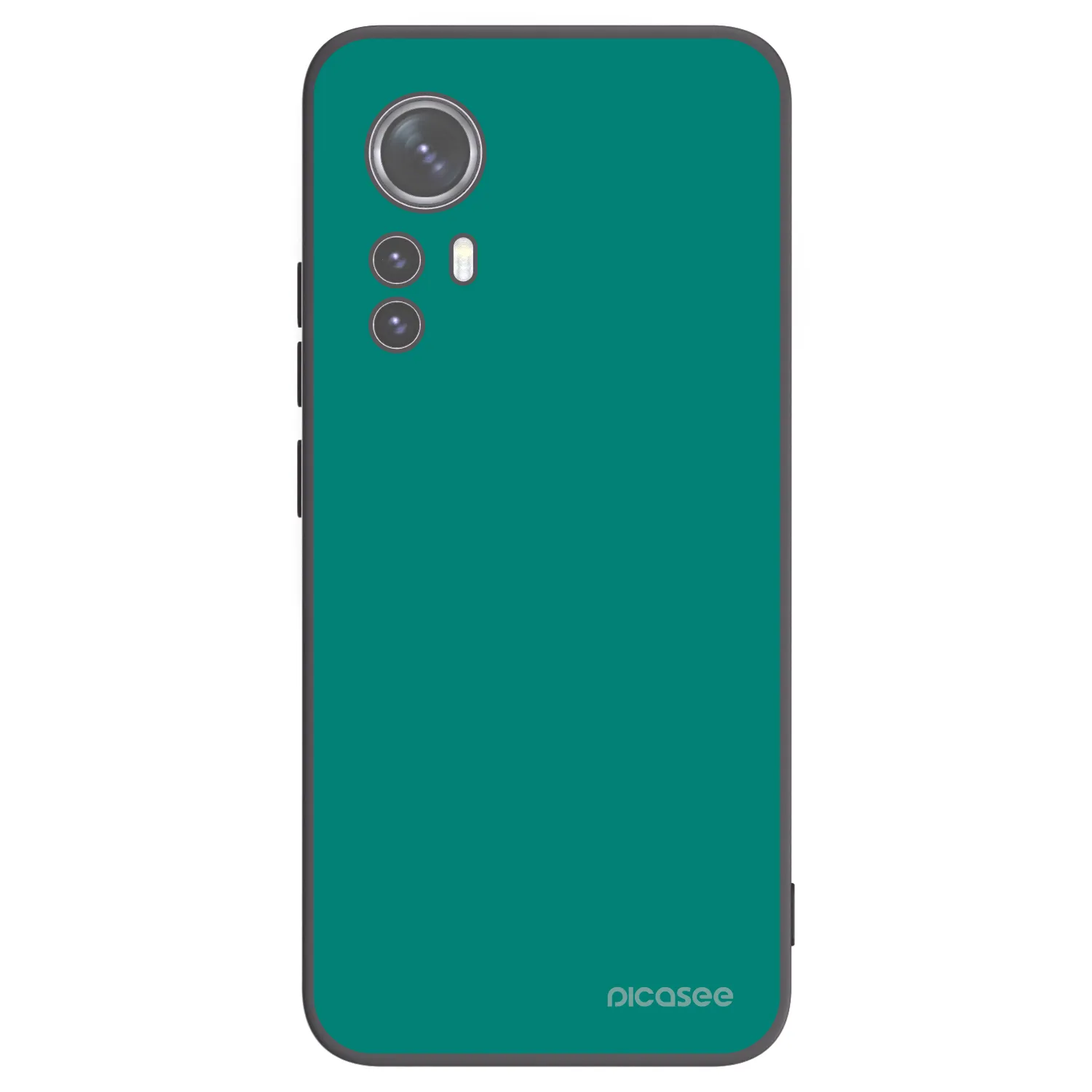 Picasee Xiaomi 12 Hülle - Schwarzes Silikon - Emerald Mist