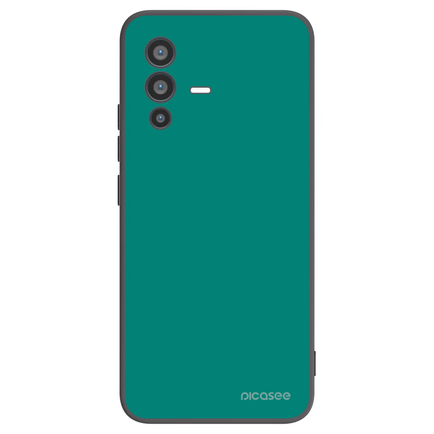 Picasee Vivo V23 5G Hülle - Schwarzes Silikon - Emerald Mist