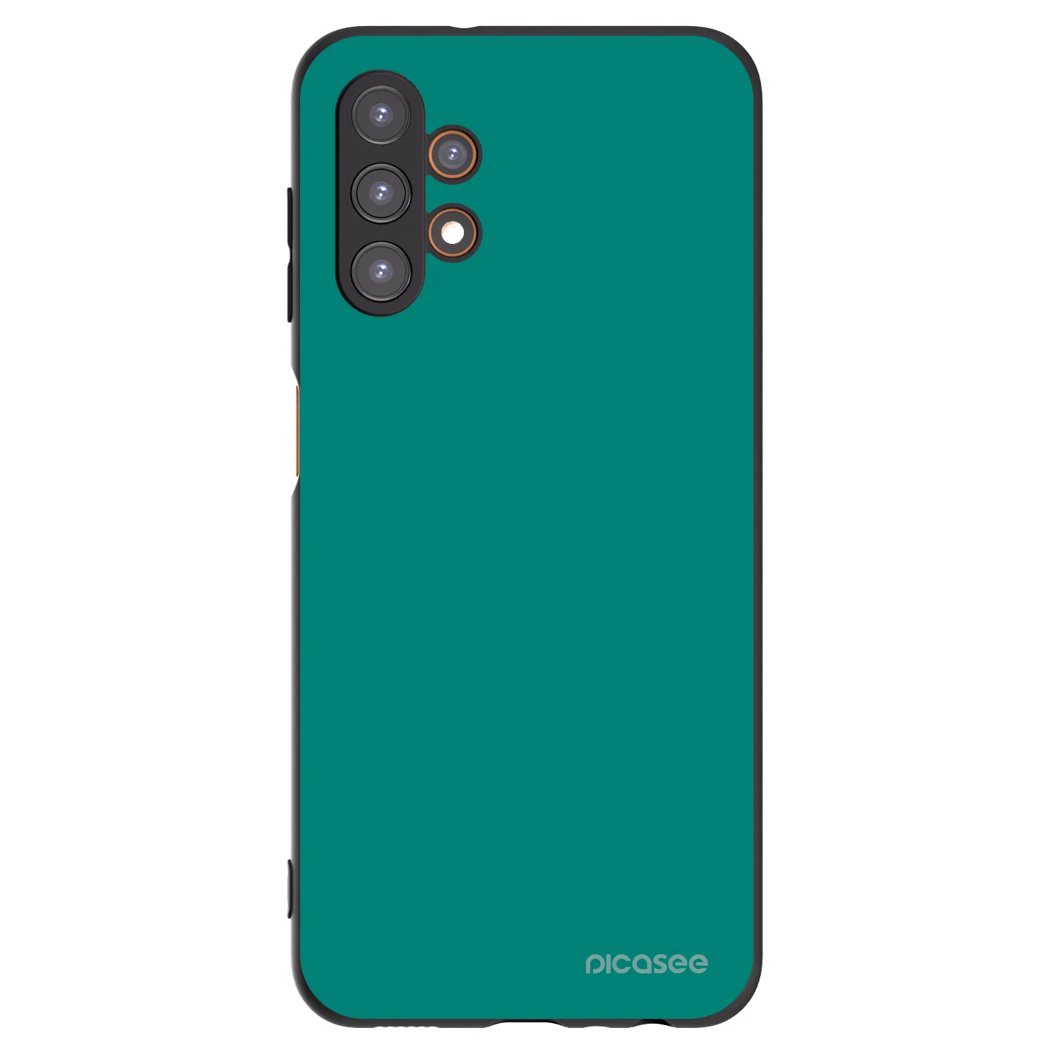 Picasee Samsung Galaxy A13 4G A135 Hülle - Schwarzes Silikon - Emerald Mist