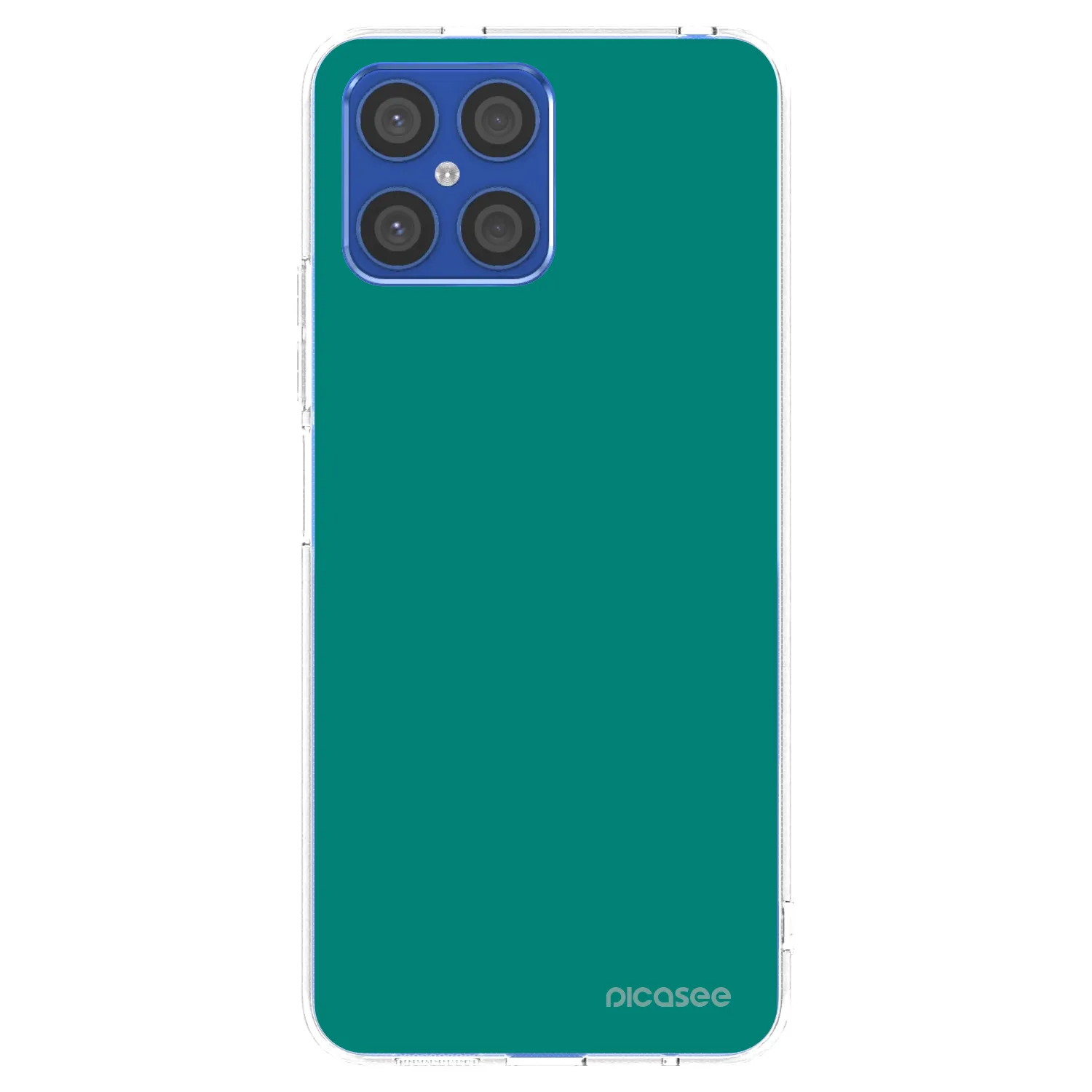 Picasee Honor X8 4G Hülle - Transparentes Silikon - Emerald Mist