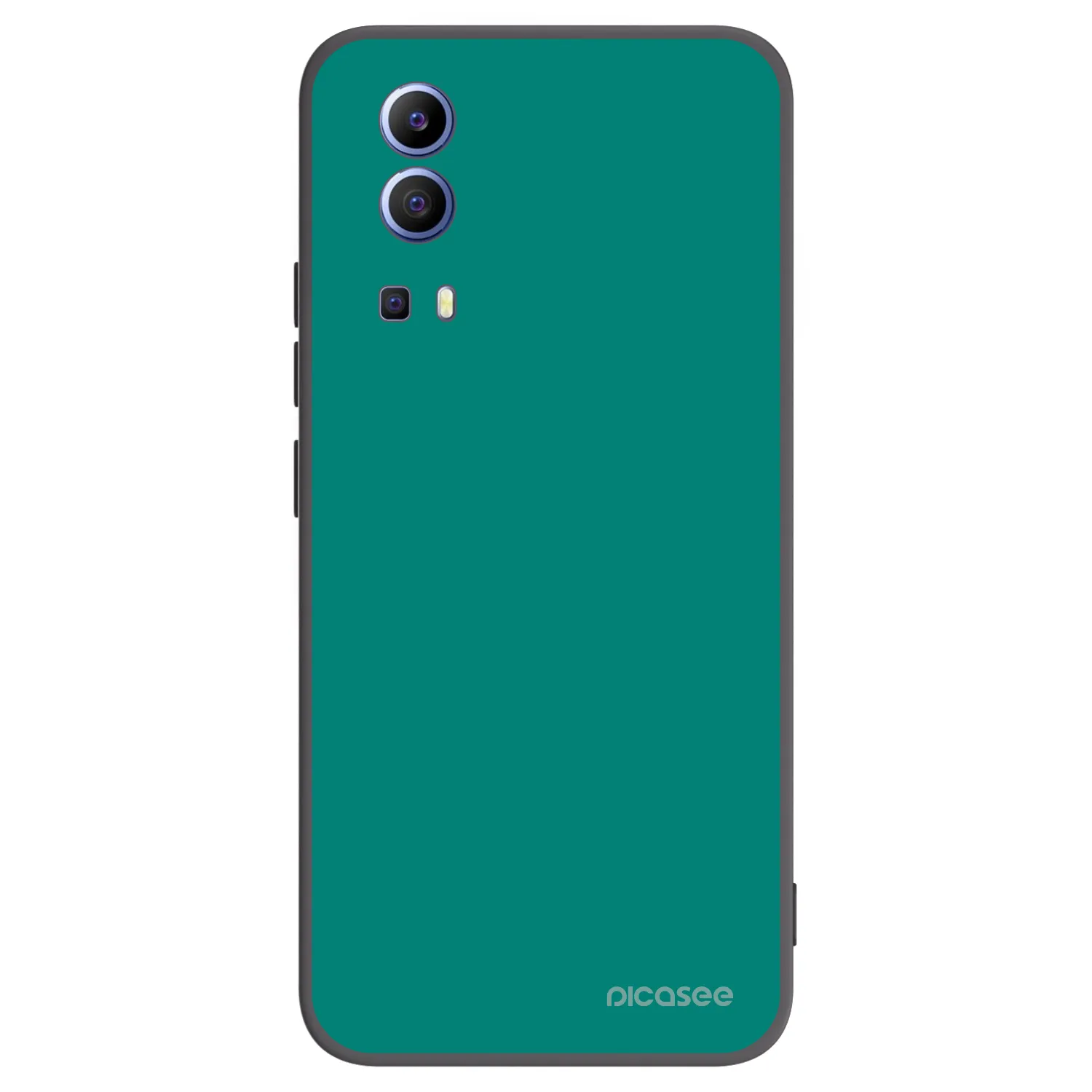 Picasee Vivo Y52 5G Hülle - Schwarzes Silikon - Emerald Mist