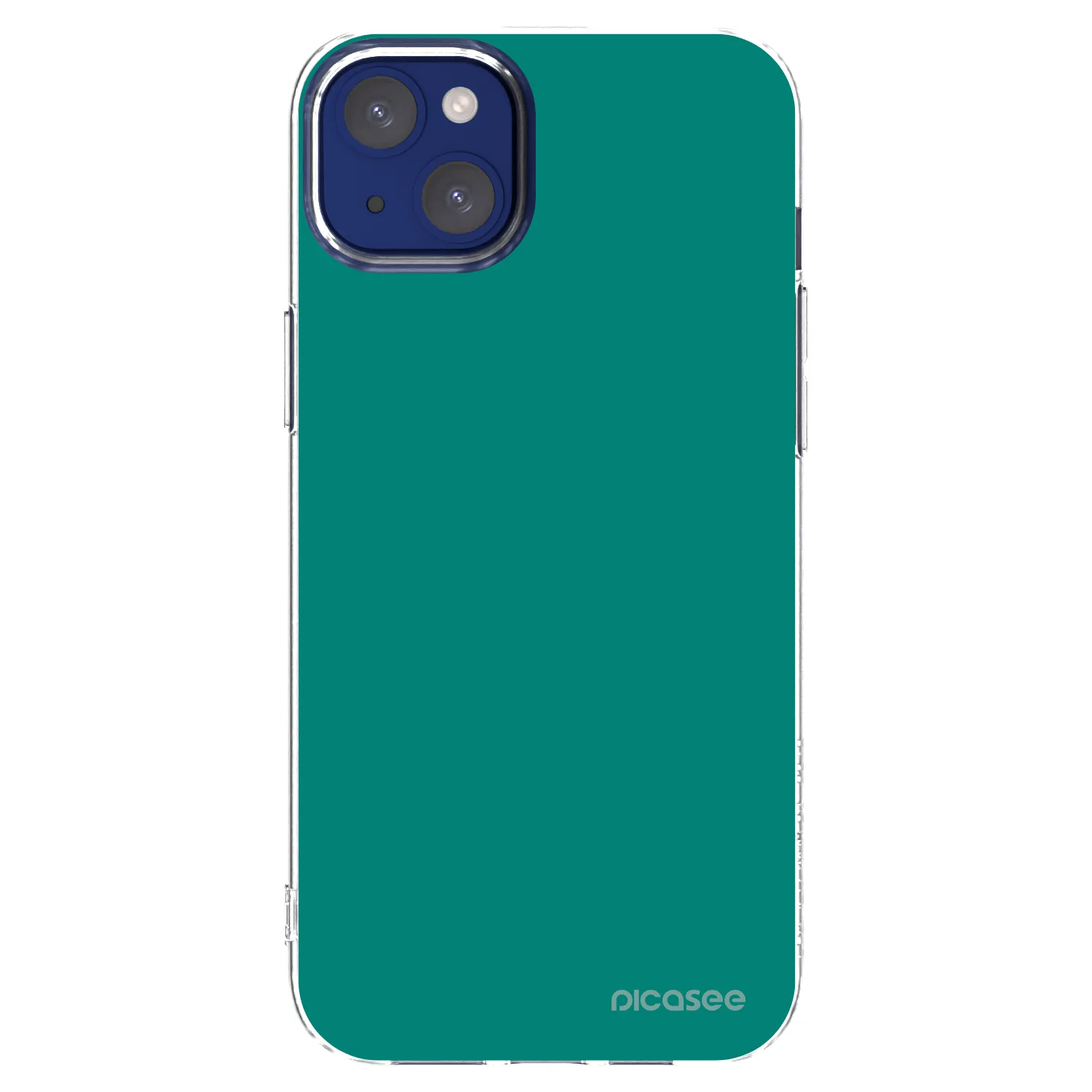 Picasee Apple iPhone 14 Plus Hülle - Transparentes Silikon - Emerald Mist