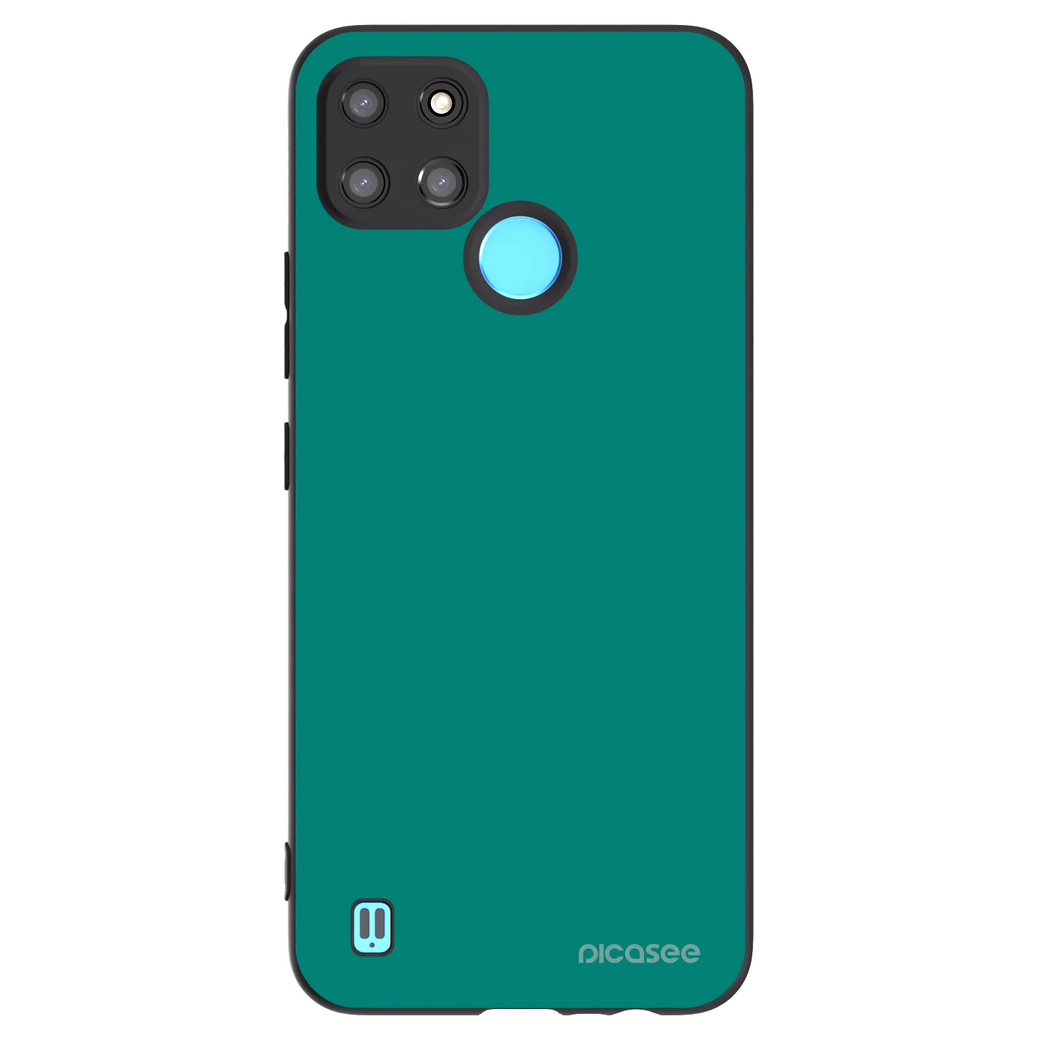 Picasee Realme C21Y Hülle - Schwarzes Silikon - Emerald Mist
