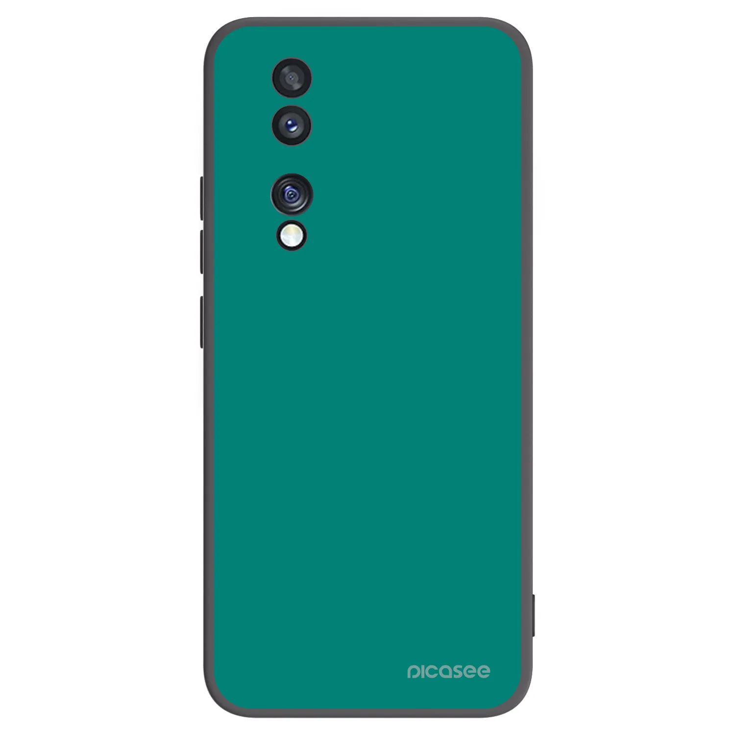 Picasee Honor 70 Hülle - Schwarzes Silikon - Emerald Mist