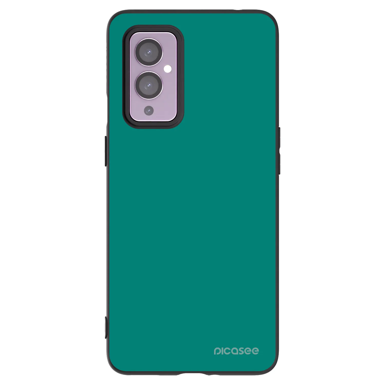 Picasee OnePlus 9 Hülle - Schwarzes Silikon - Emerald Mist