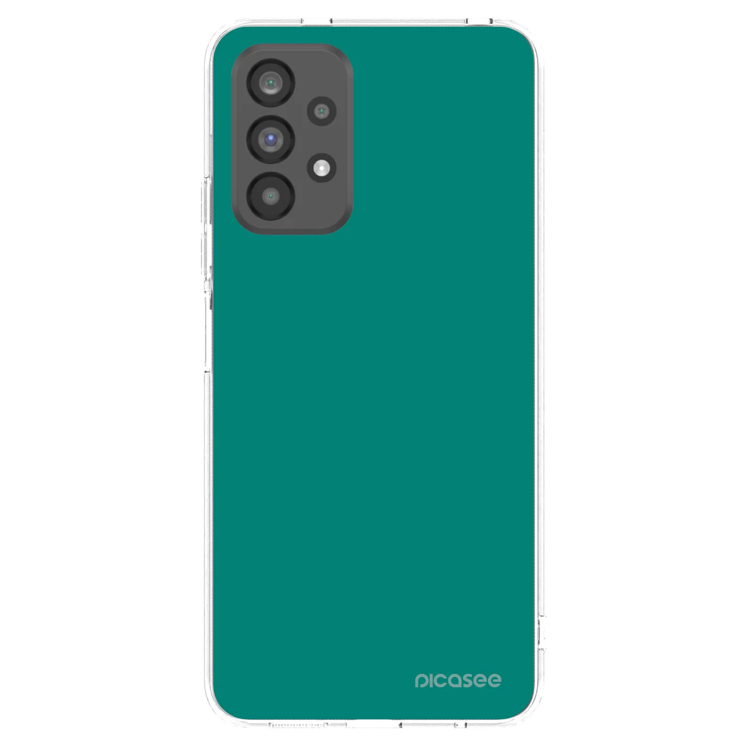 Picasee Samsung Galaxy A73 5G Hülle - Transparentes Silikon - Emerald Mist