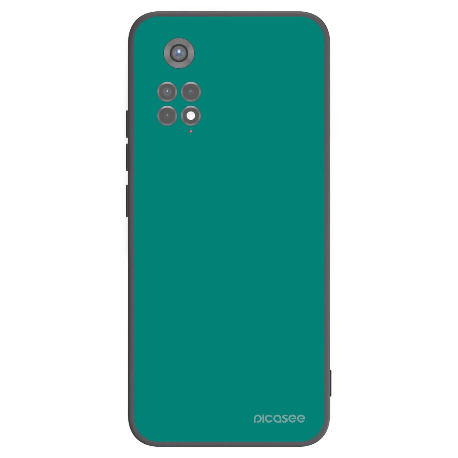 Picasee Xiaomi Redmi Note 11S 5G Hülle - Schwarzes Silikon - Emerald Mist
