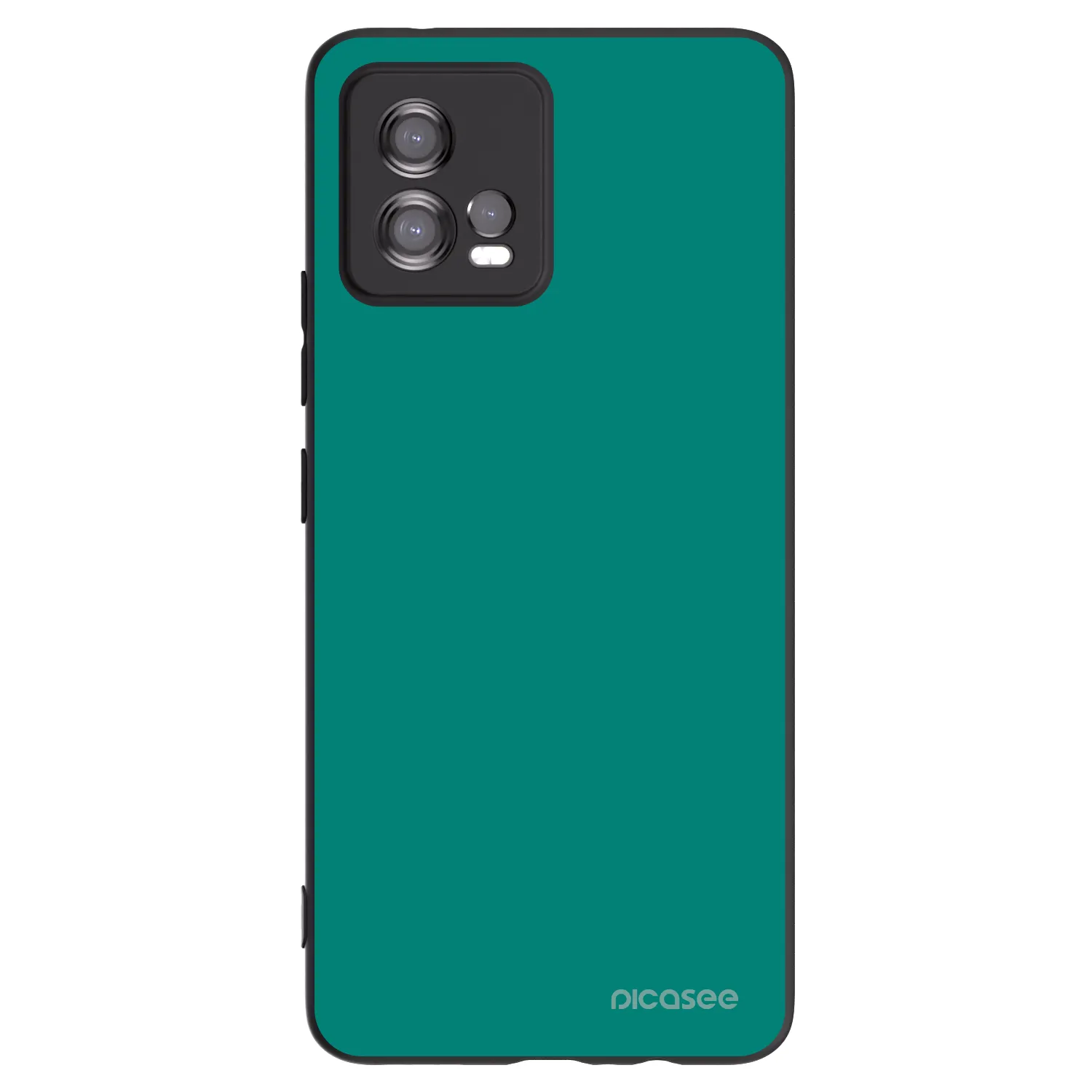 Picasee Motorola Moto G72 Hülle - Schwarzes Silikon - Emerald Mist
