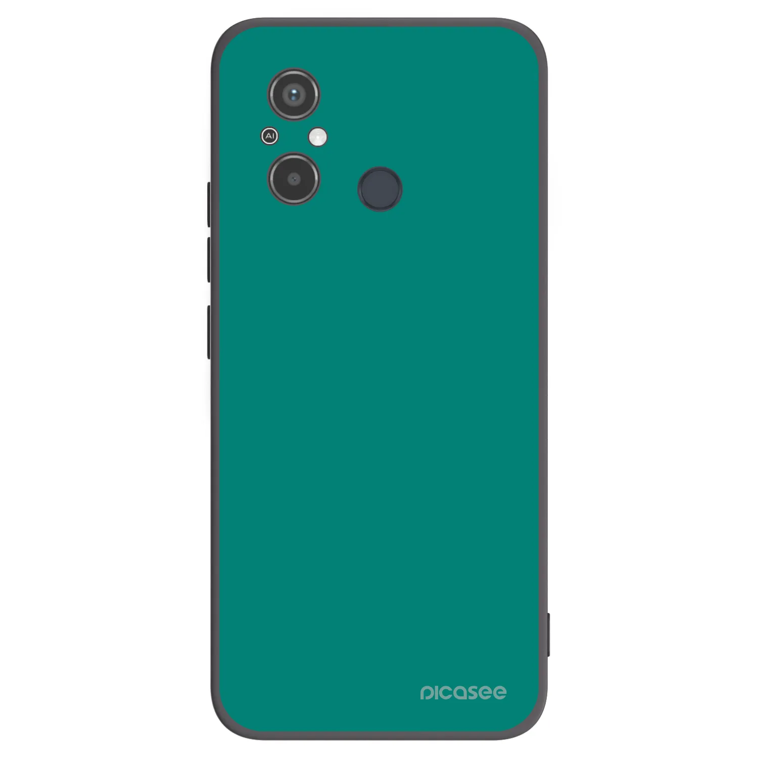 Picasee Xiaomi Redmi 12C Hülle - Schwarzes Silikon - Emerald Mist