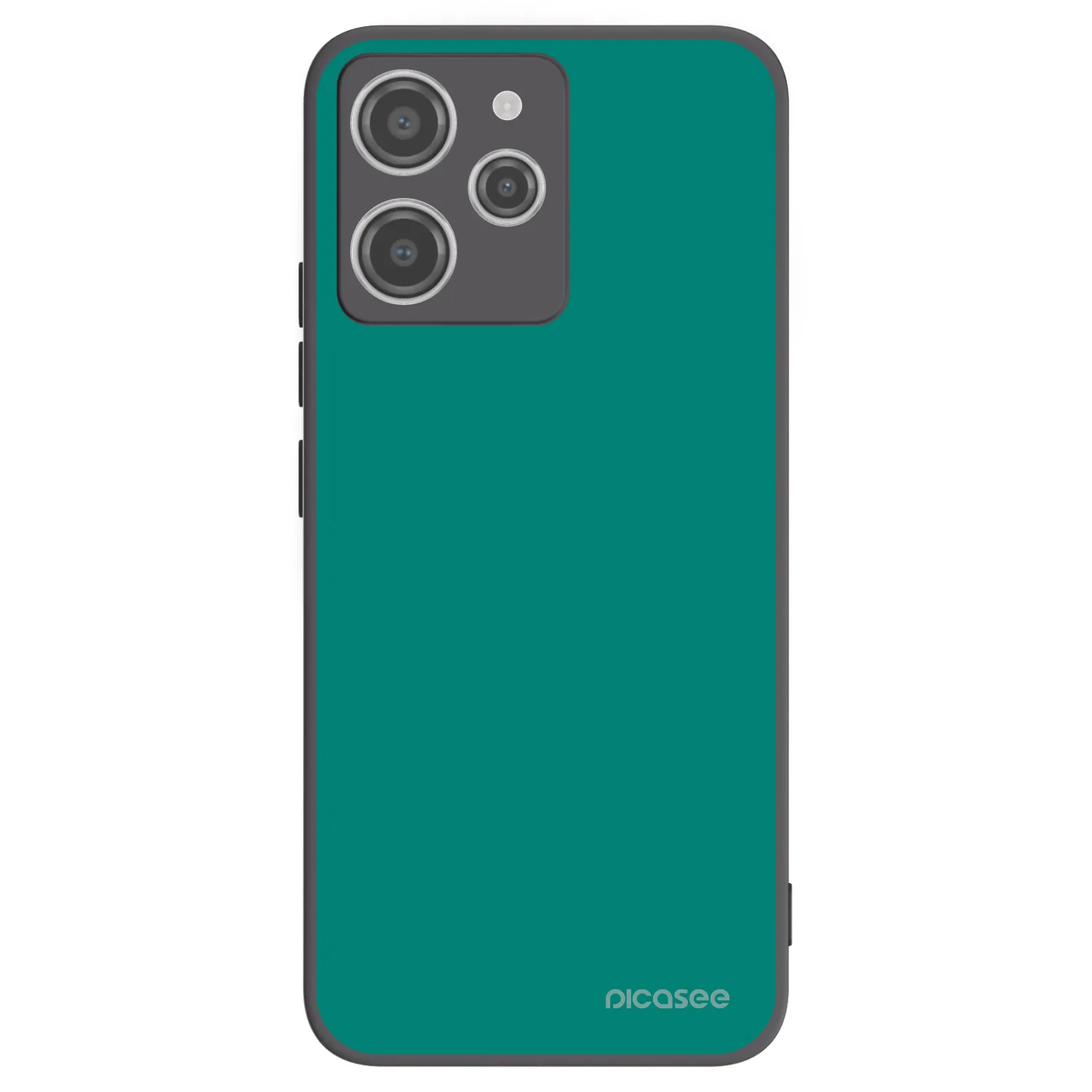 Picasee Xiaomi Redmi 12 4G Hülle - Schwarzes Silikon - Emerald Mist