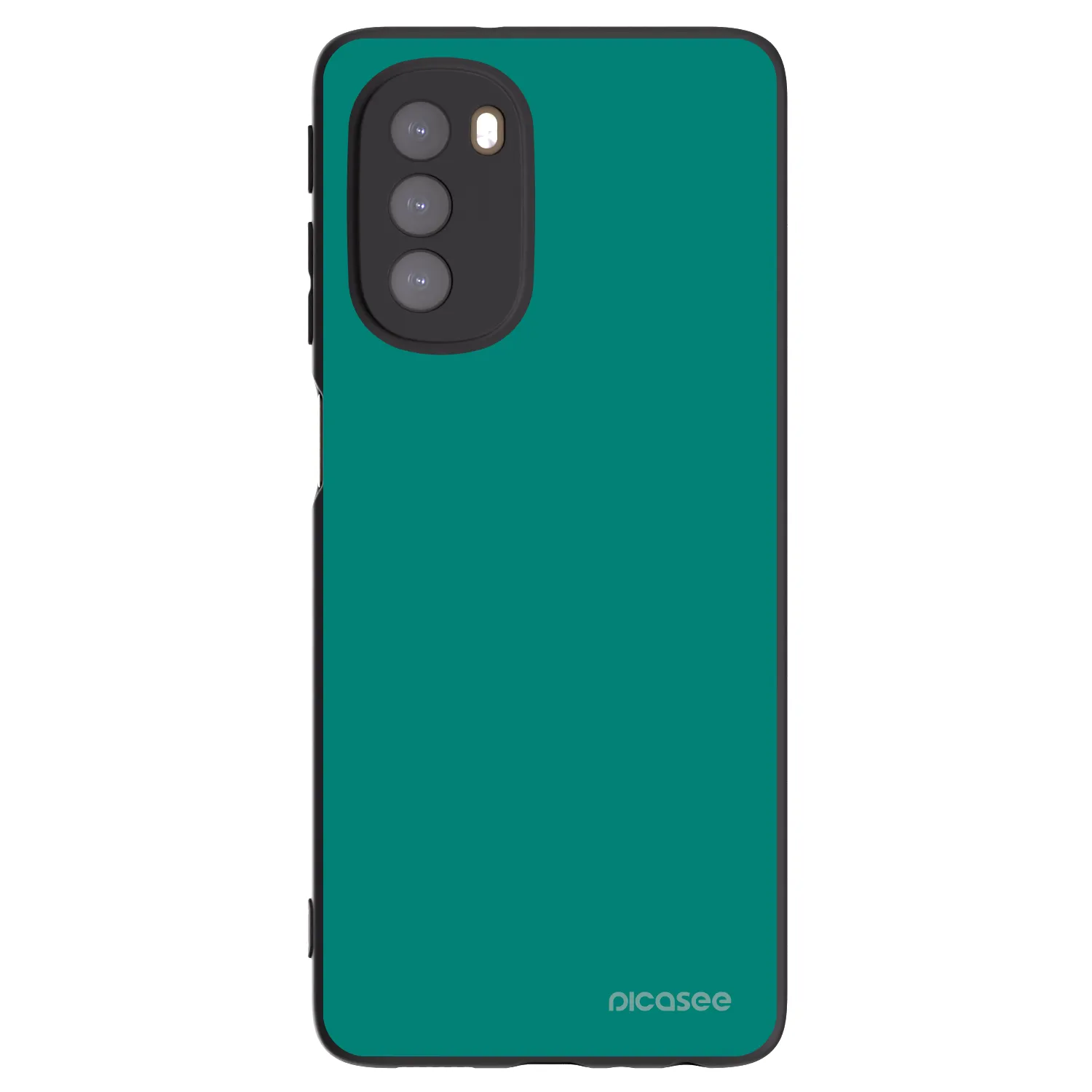 Picasee Motorola Moto G51 Hülle - Schwarzes Silikon - Emerald Mist