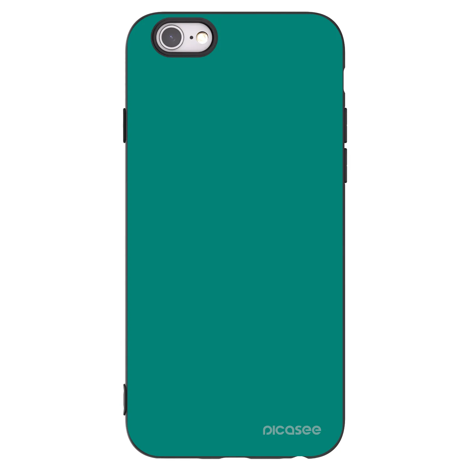 Picasee Apple iPhone 6/6S Hülle - Schwarzes Silikon - Emerald Mist