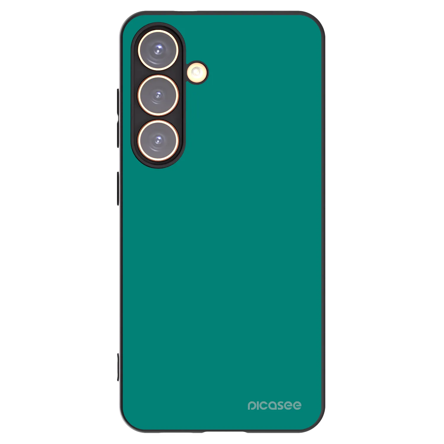 Picasee Samsung Galaxy S24 S921B 5G Hülle - Schwarzes Silikon - Emerald Mist