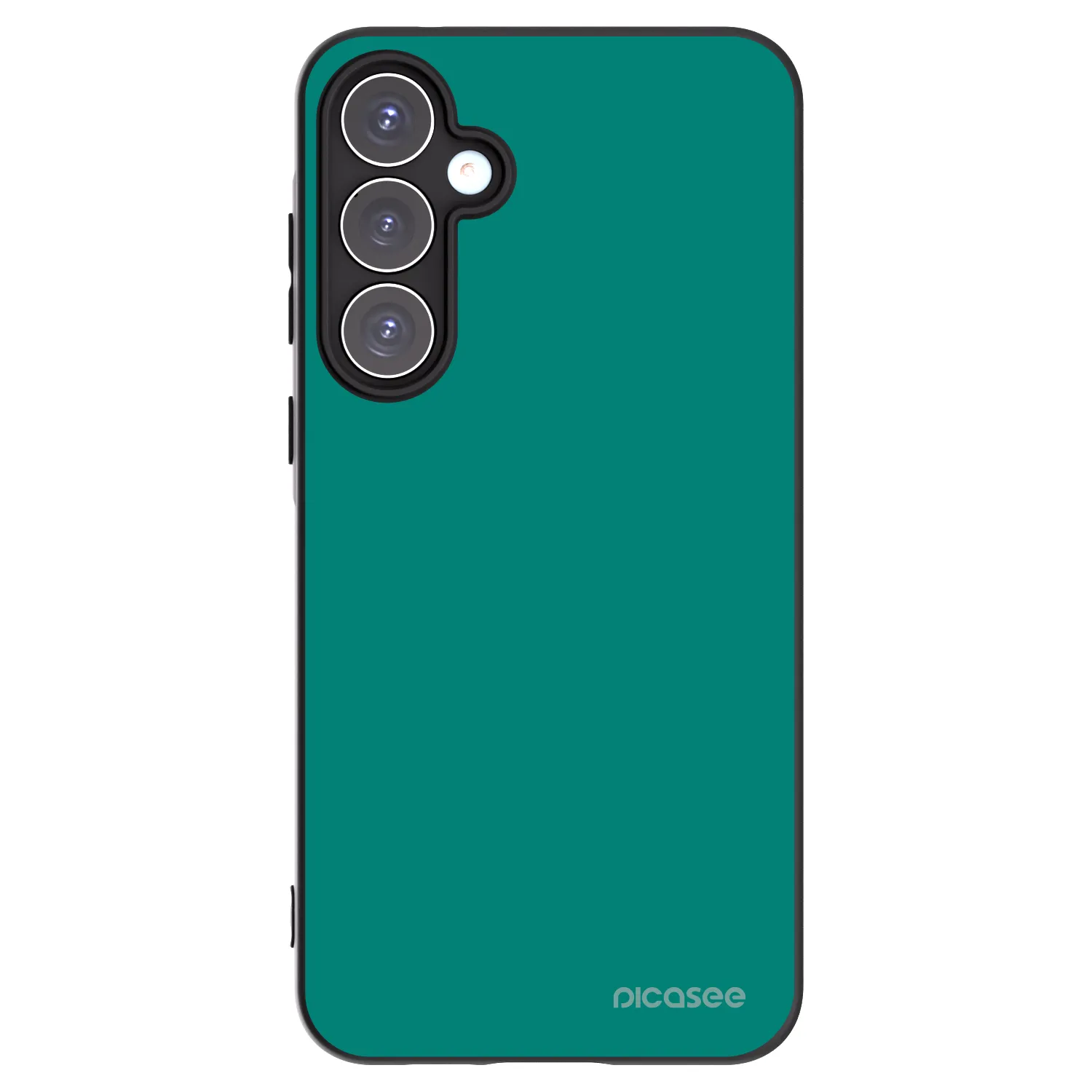 Picasee Samsung Galaxy A55 5G A556B Hülle - Schwarzes Silikon - Emerald Mist