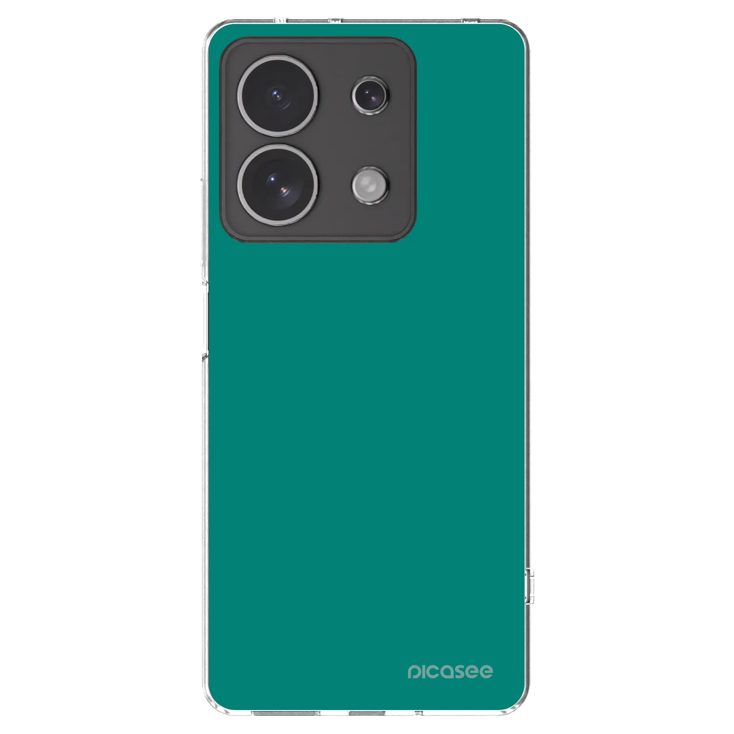Picasee Xiaomi Redmi Note 13 4G Hülle - Transparentes Silikon - Emerald Mist