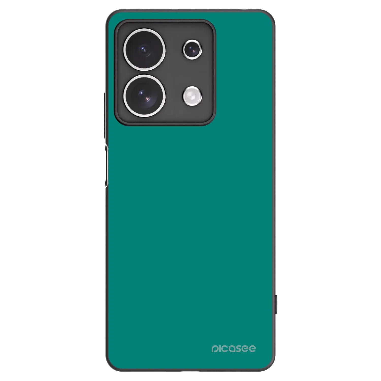Picasee Xiaomi Redmi Note 13 4G Hülle - Schwarzes Silikon - Emerald Mist