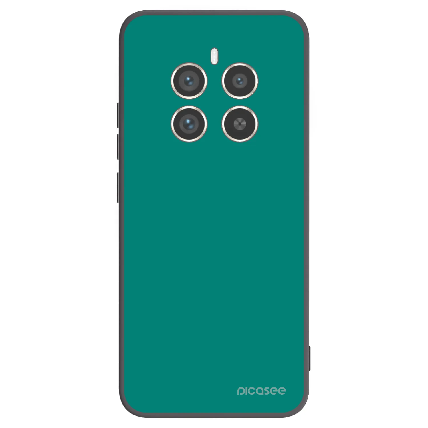Picasee Realme 12 Pro 5G Hülle - Schwarzes Silikon - Emerald Mist