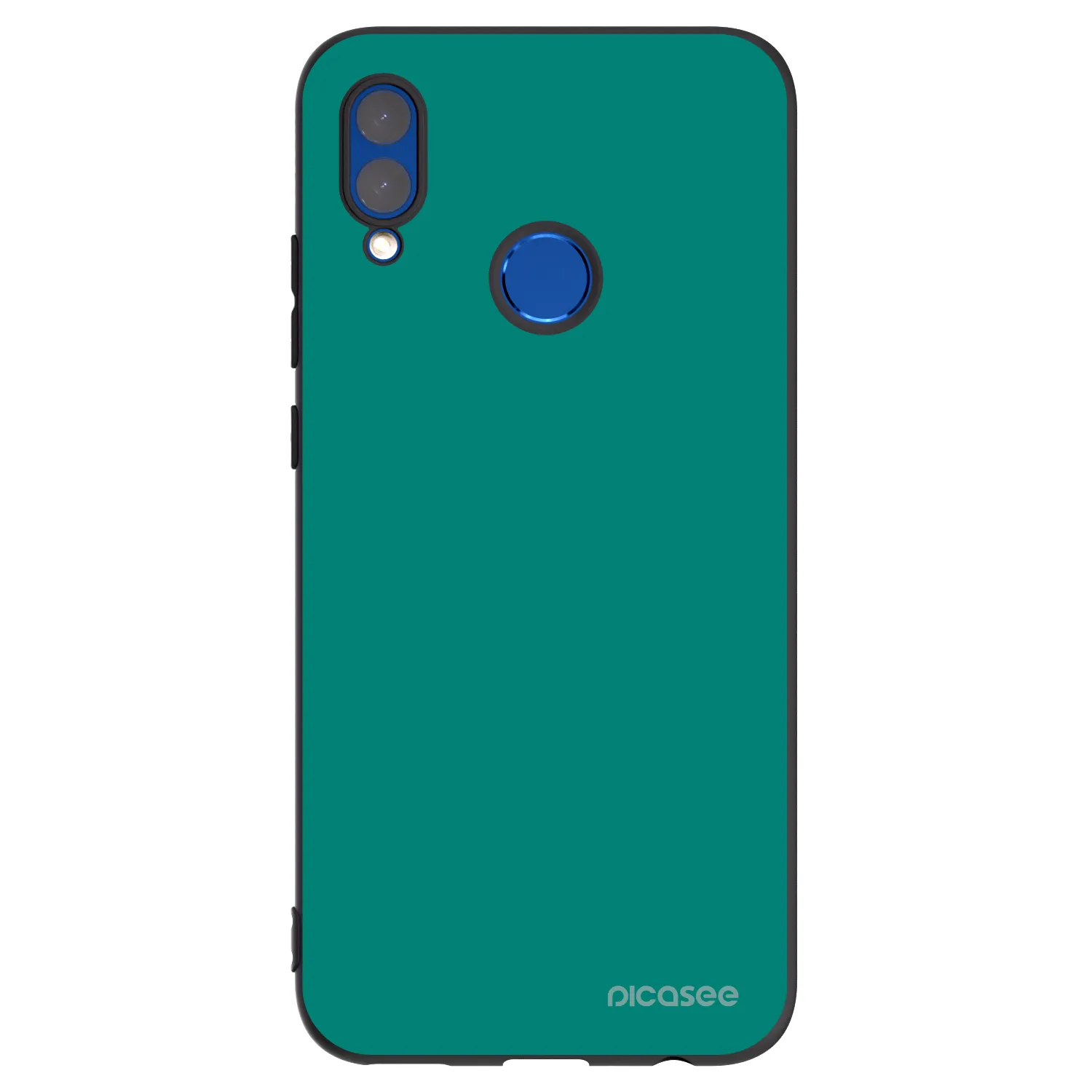 Picasee Honor 10 Lite Hülle - Schwarzes Silikon - Emerald Mist