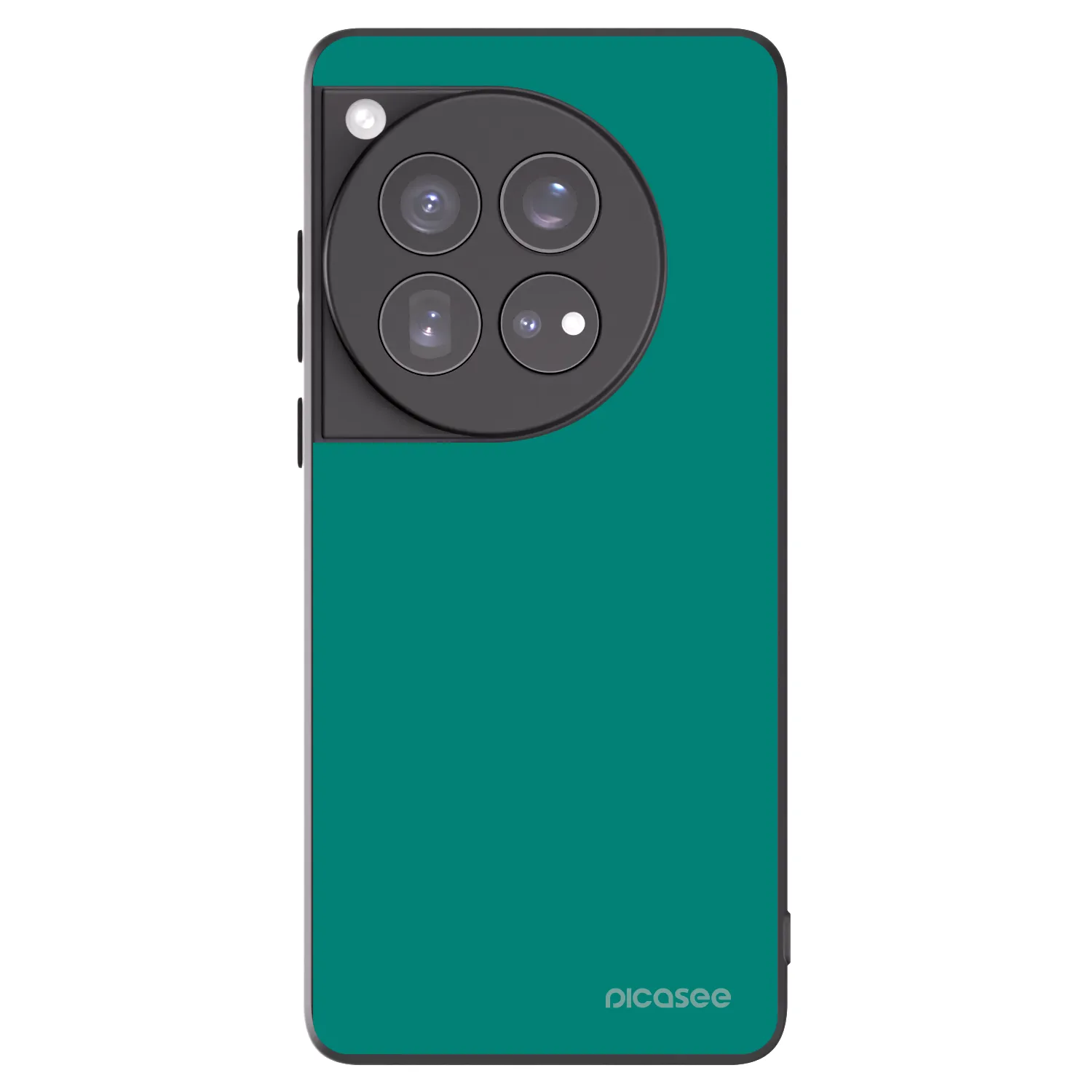 Picasee OnePlus 12 5G Hülle - Schwarzes Silikon - Emerald Mist
