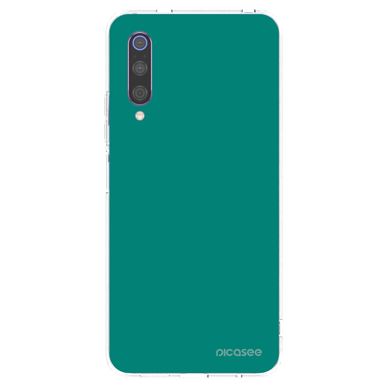 Picasee Xiaomi Mi 9 Hülle - Transparentes Silikon - Emerald Mist