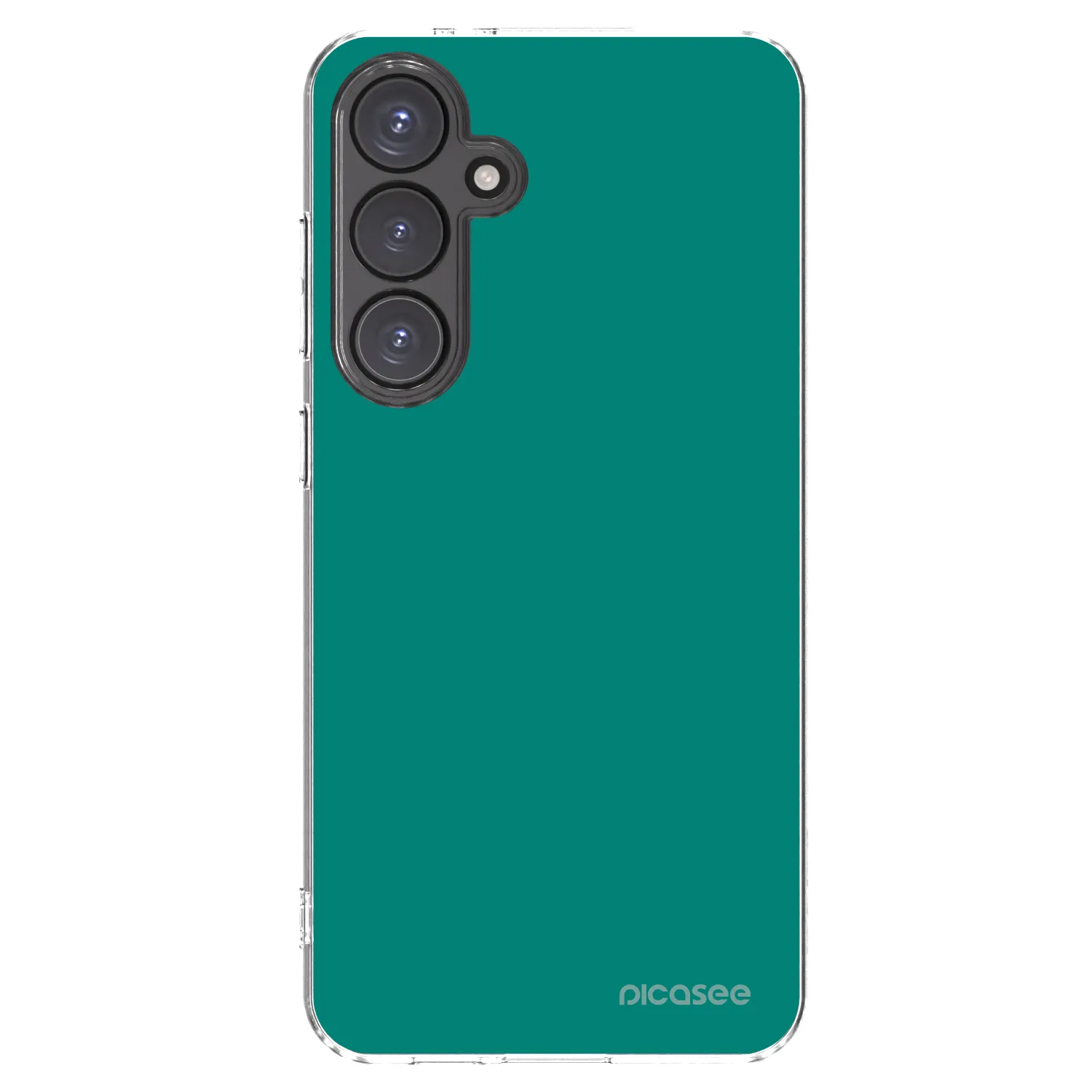 Picasee Samsung Galaxy S24 FE S721B Hülle - Transparentes Silikon - Emerald Mist