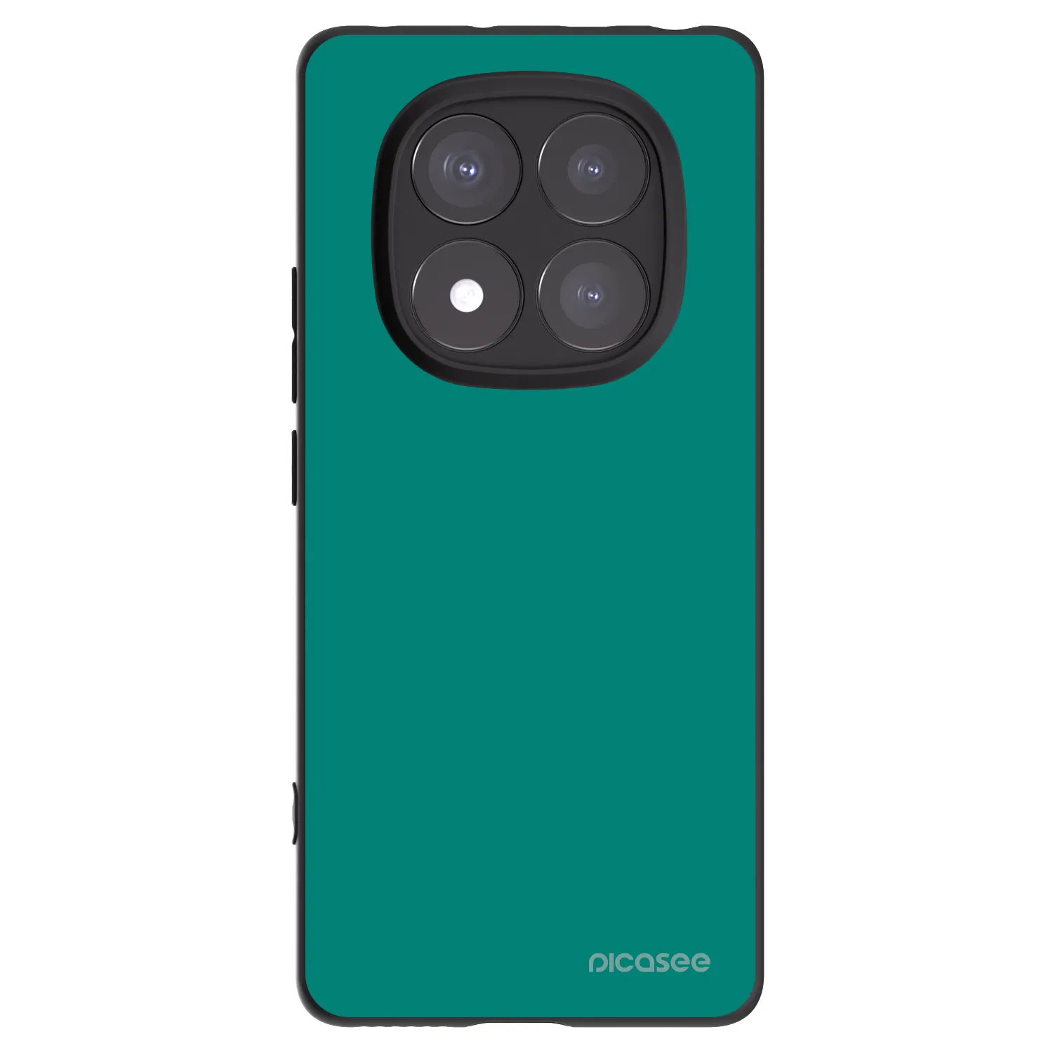 Picasee Xiaomi Redmi Note 14 Pro+ 5G Hülle - Schwarzes Silikon - Emerald Mist