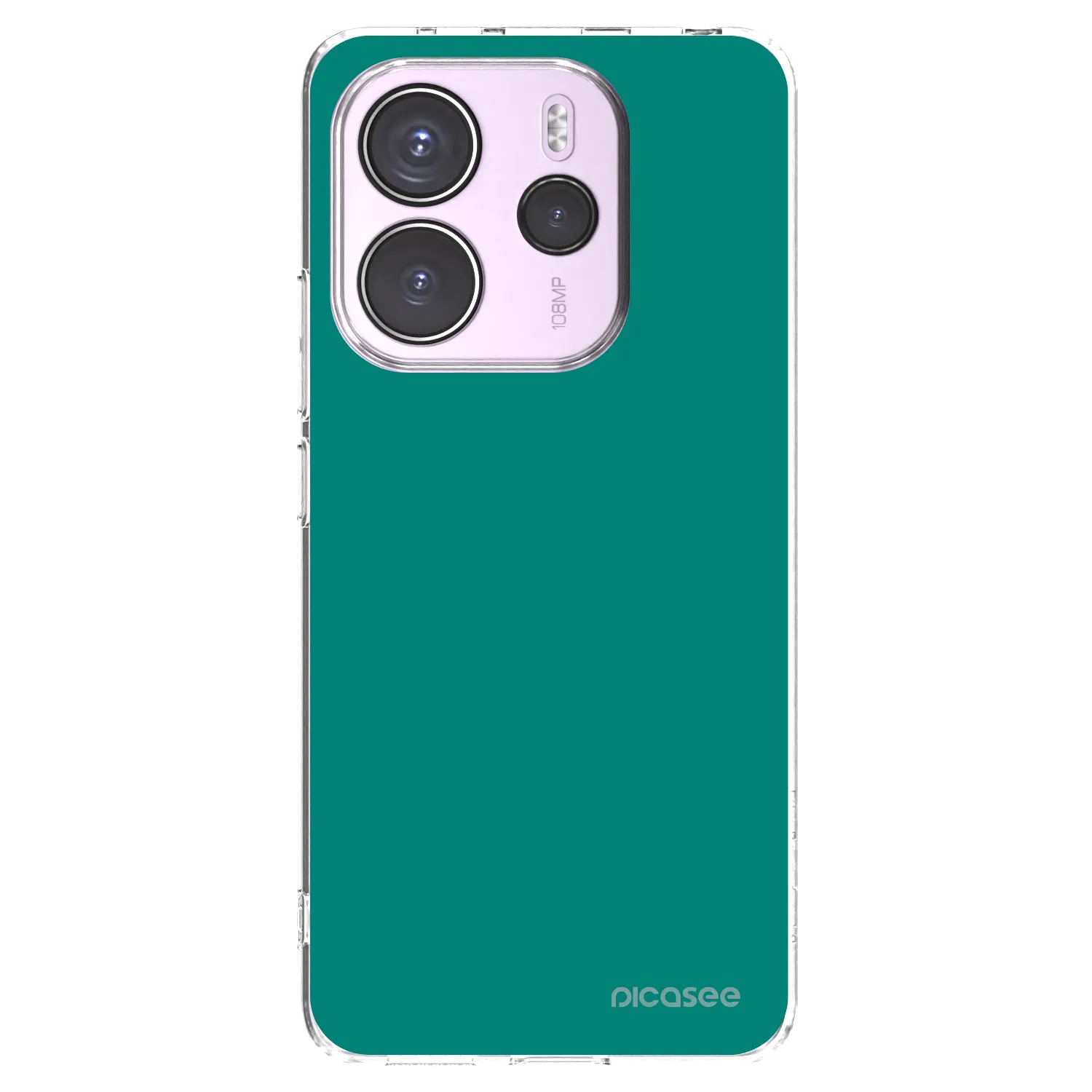 Picasee Xiaomi Redmi Note 14 4G Hülle - Transparentes Silikon - Emerald Mist