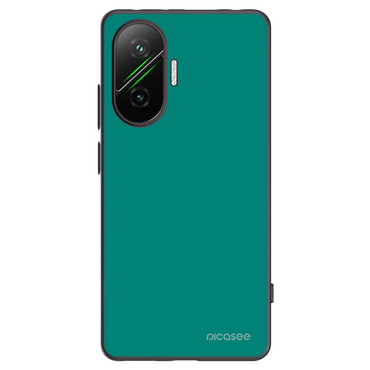 Picasee Xiaomi Poco F7 Pro 5G Hülle - Schwarzes Silikon - Emerald Mist