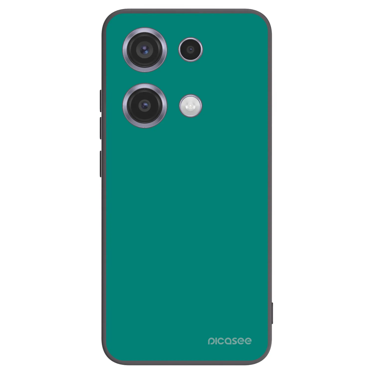 Picasee Xiaomi Redmi Note 14S Hülle - Schwarzes Silikon - Emerald Mist