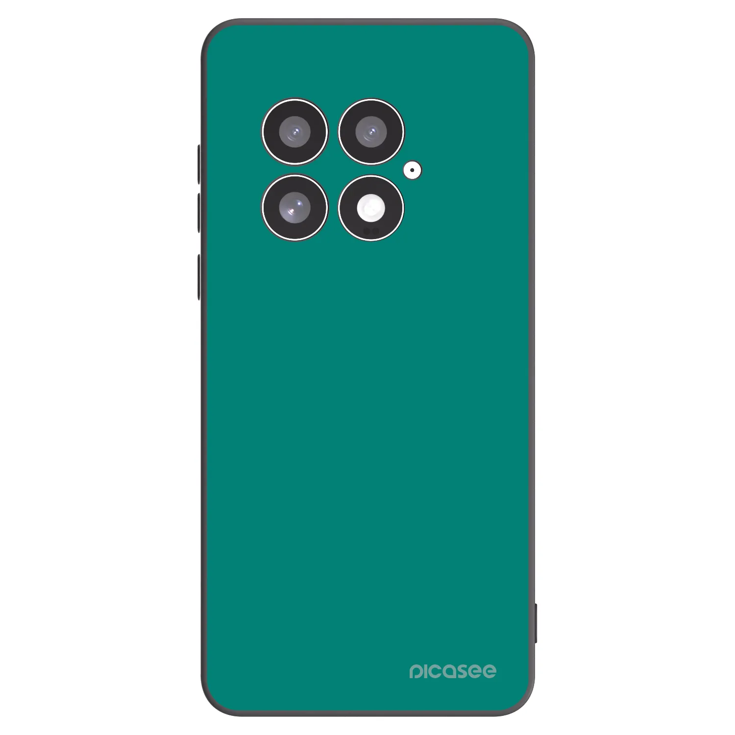 Picasee OnePlus 13 5G Hülle - Schwarzes Silikon - Emerald Mist