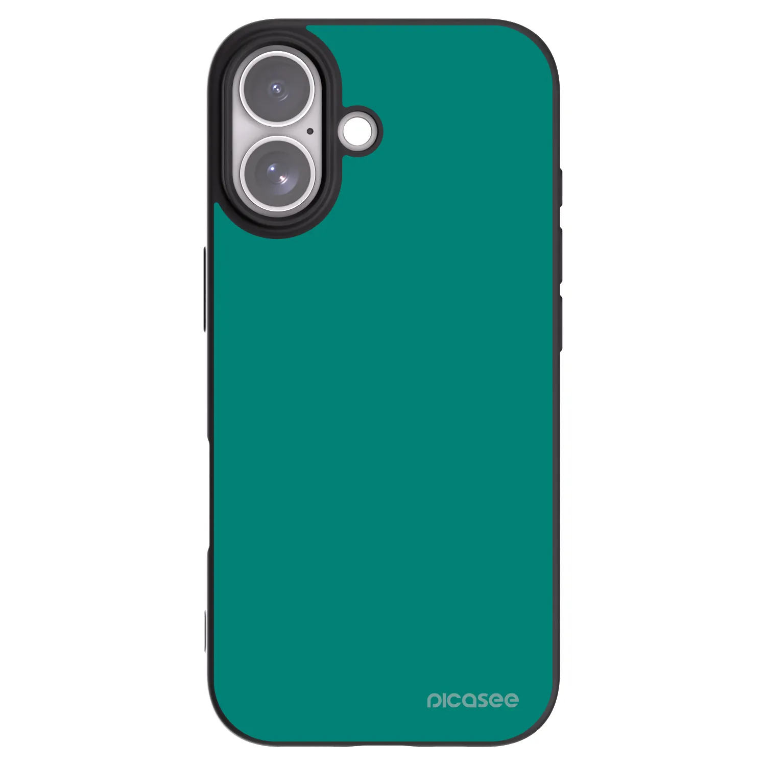 Picasee Apple iPhone 17 Hülle - Schwarzes Silikon - Emerald Mist