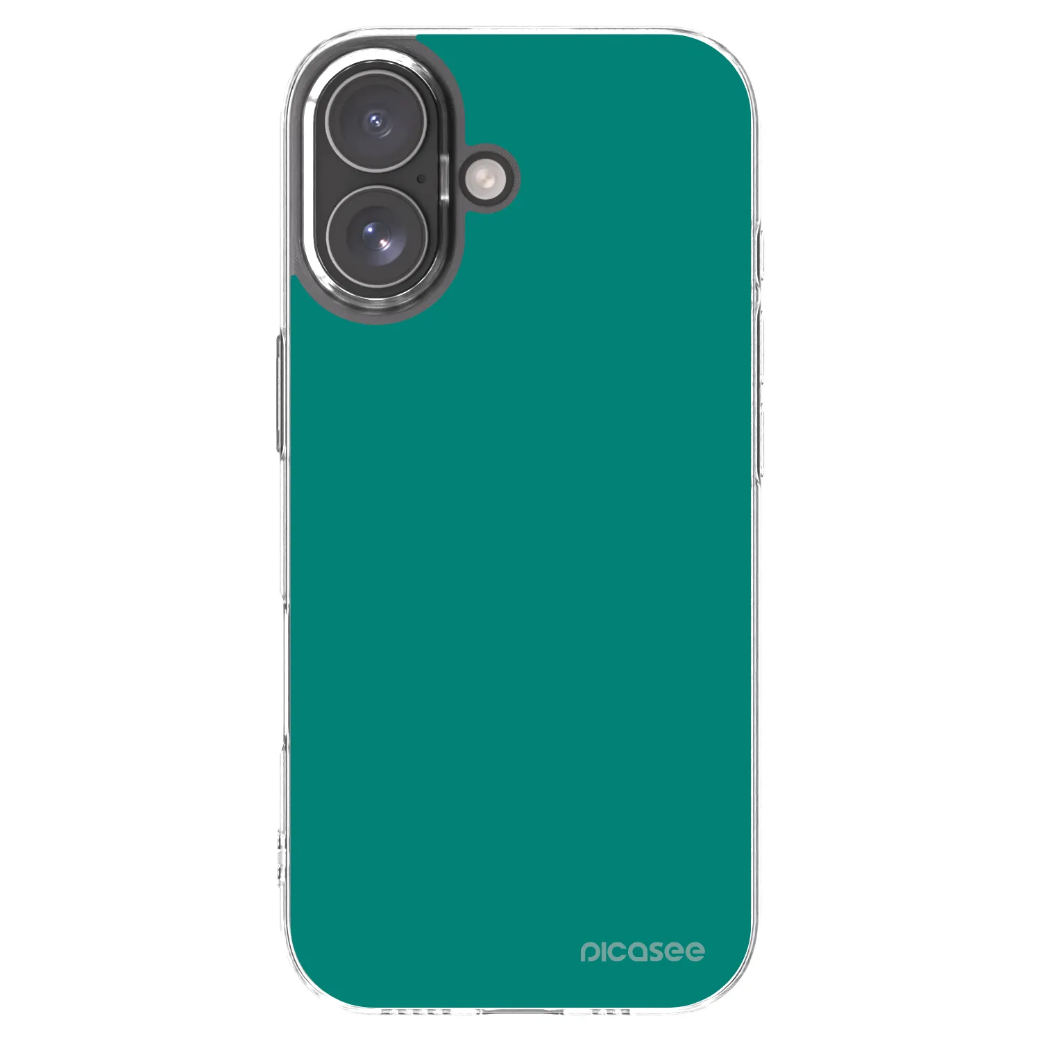 Picasee Apple iPhone 17 Hülle - Transparentes Silikon - Emerald Mist