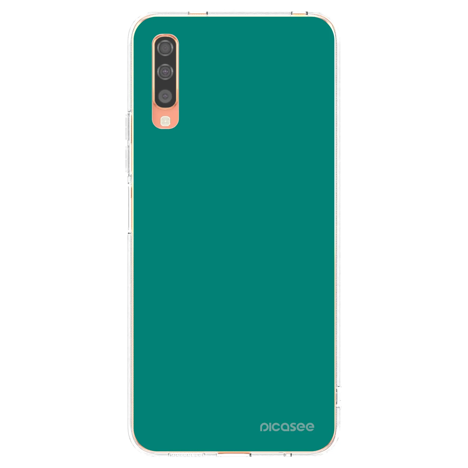 Picasee Samsung Galaxy A70 A705F Hülle - Transparentes Silikon - Emerald Mist
