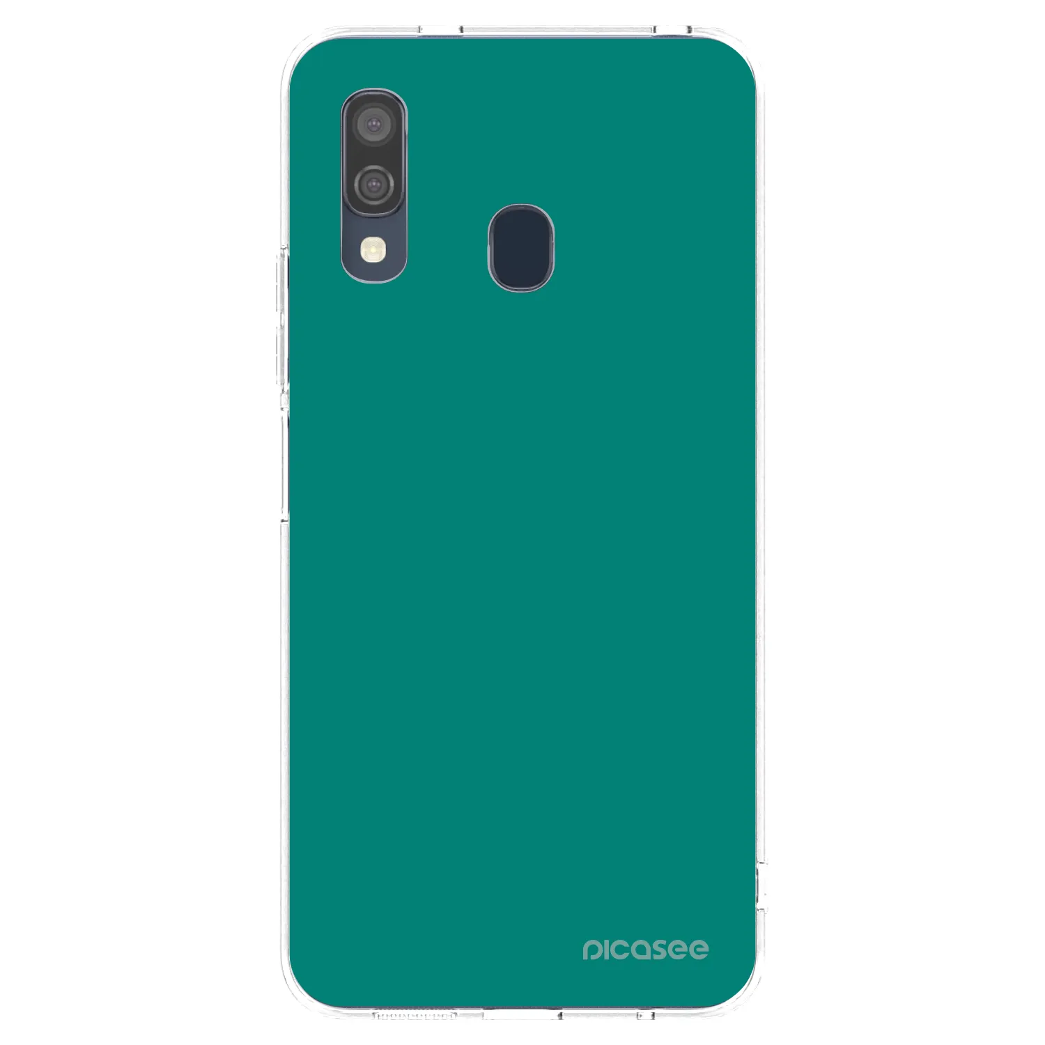 Picasee Samsung Galaxy A40 A405F Hülle - Transparentes Silikon - Emerald Mist