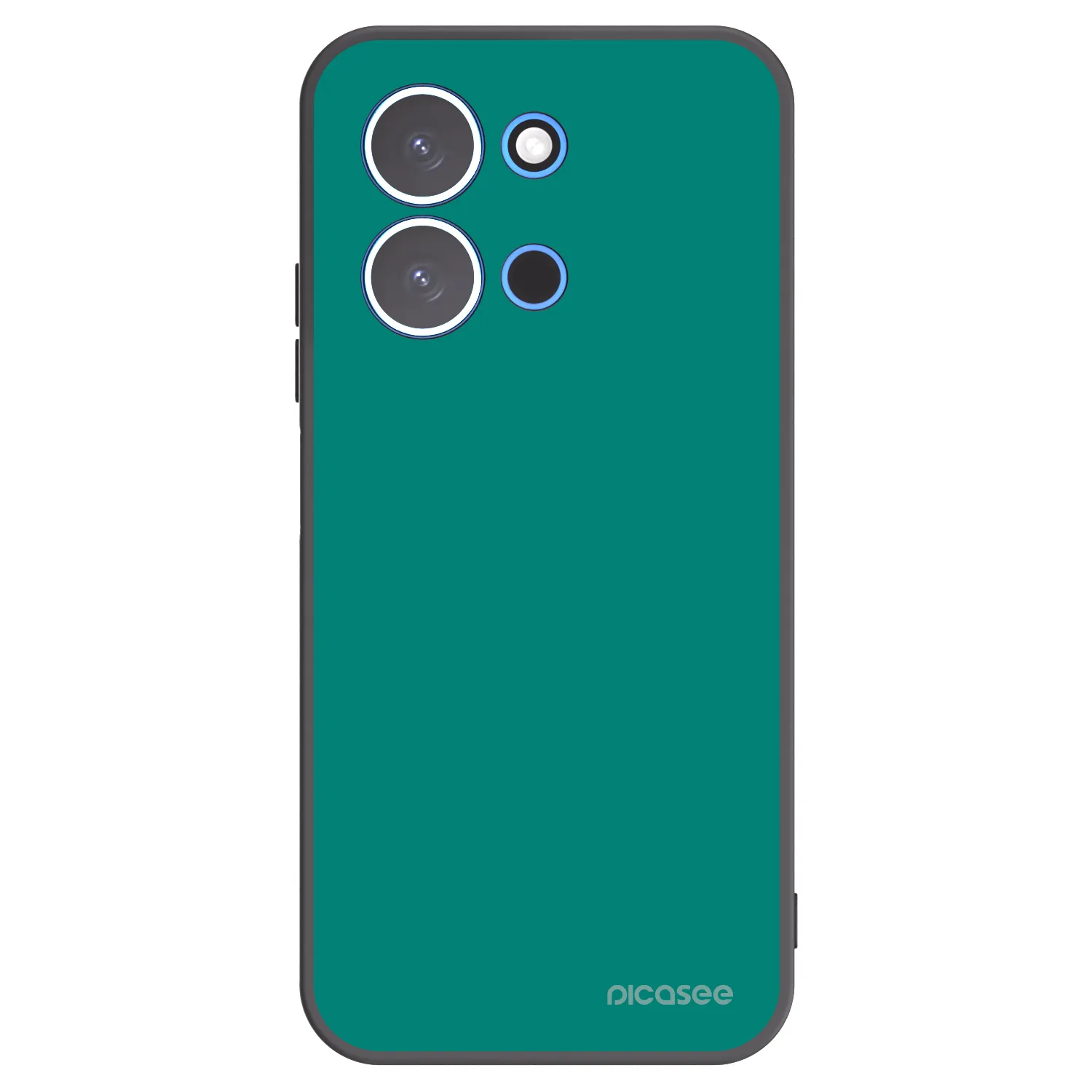 Picasee Xiaomi Redmi 15C 4G Hülle - Schwarzes Silikon - Emerald Mist