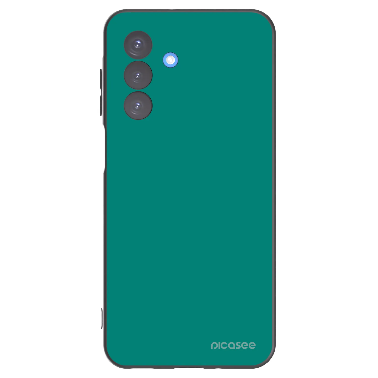 Picasee Samsung Galaxy A17 5G Hülle - Schwarzes Silikon - Emerald Mist