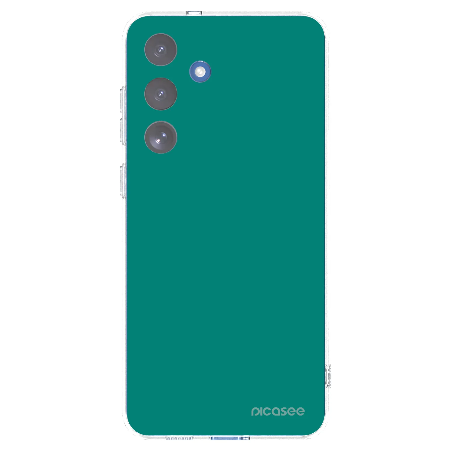 Picasee Samsung Galaxy S25 FE 5G Hülle - Transparentes Silikon - Emerald Mist