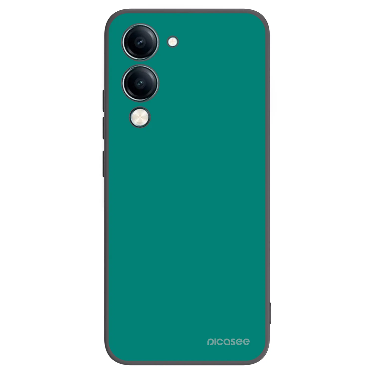 Picasee Vivo Y29s 5G Hülle - Schwarzes Silikon - Emerald Mist