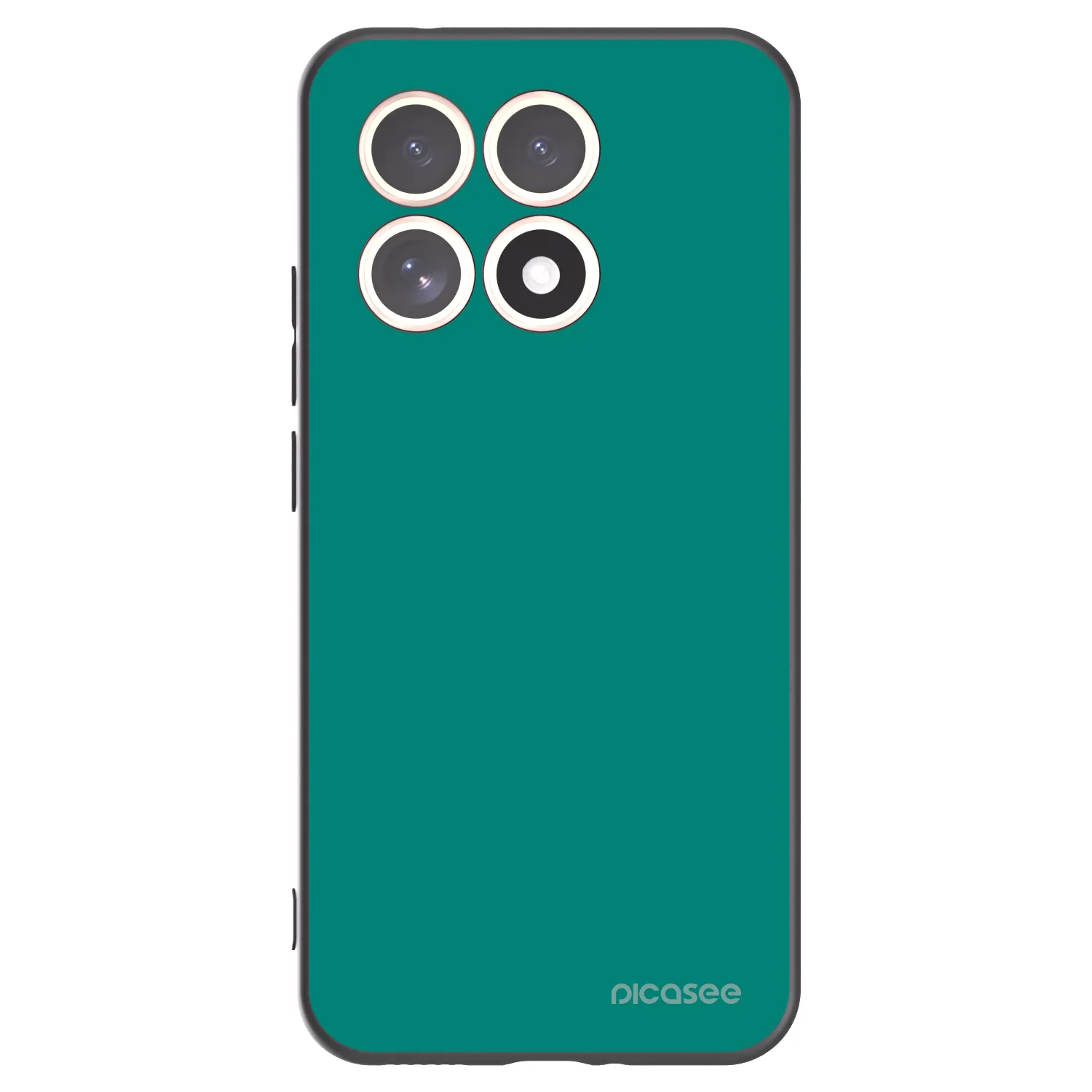 Picasee Xiaomi 15T Hülle - Schwarzes Silikon - Emerald Mist