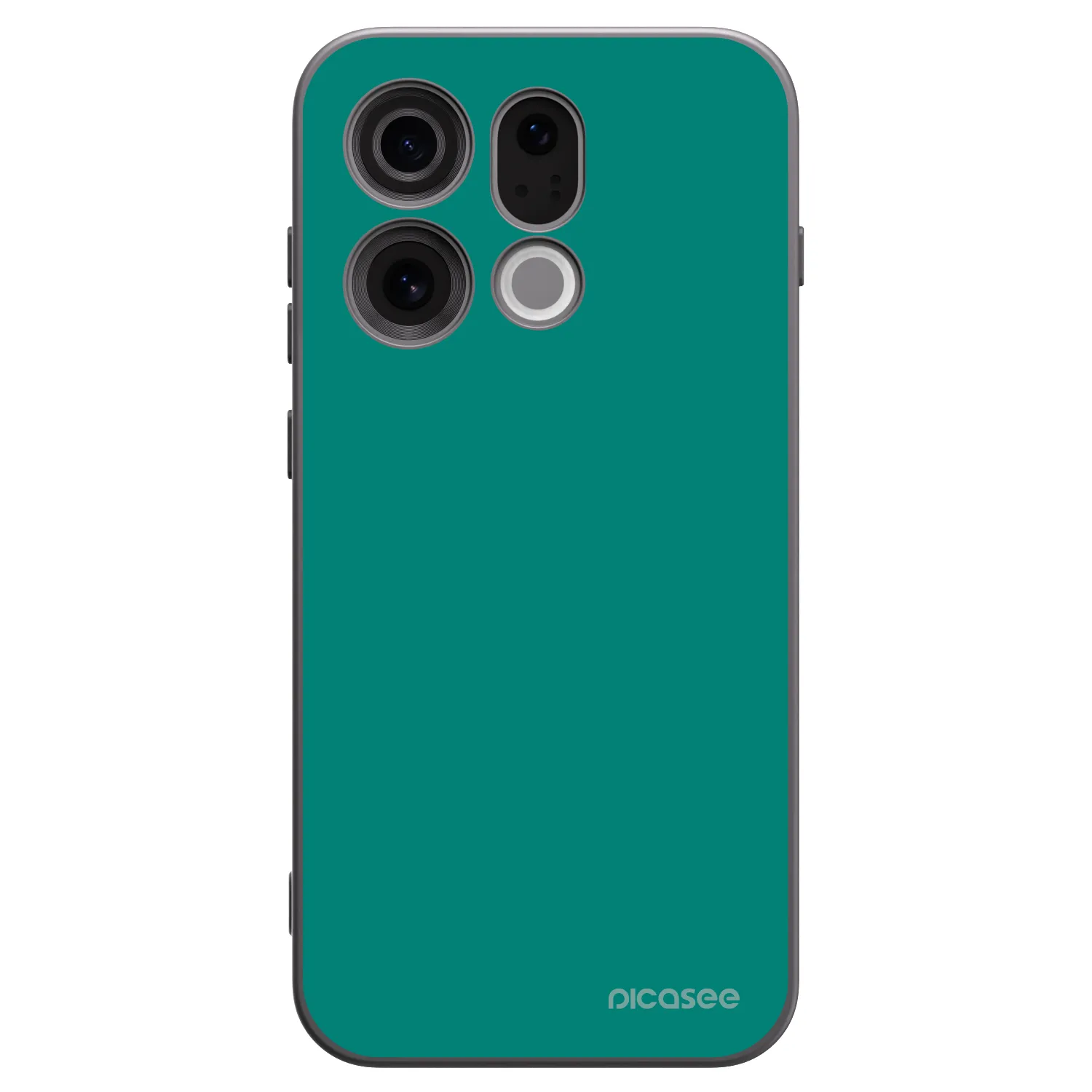 Picasee OPPO Find X9 Hülle - Schwarzes Silikon - Emerald Mist