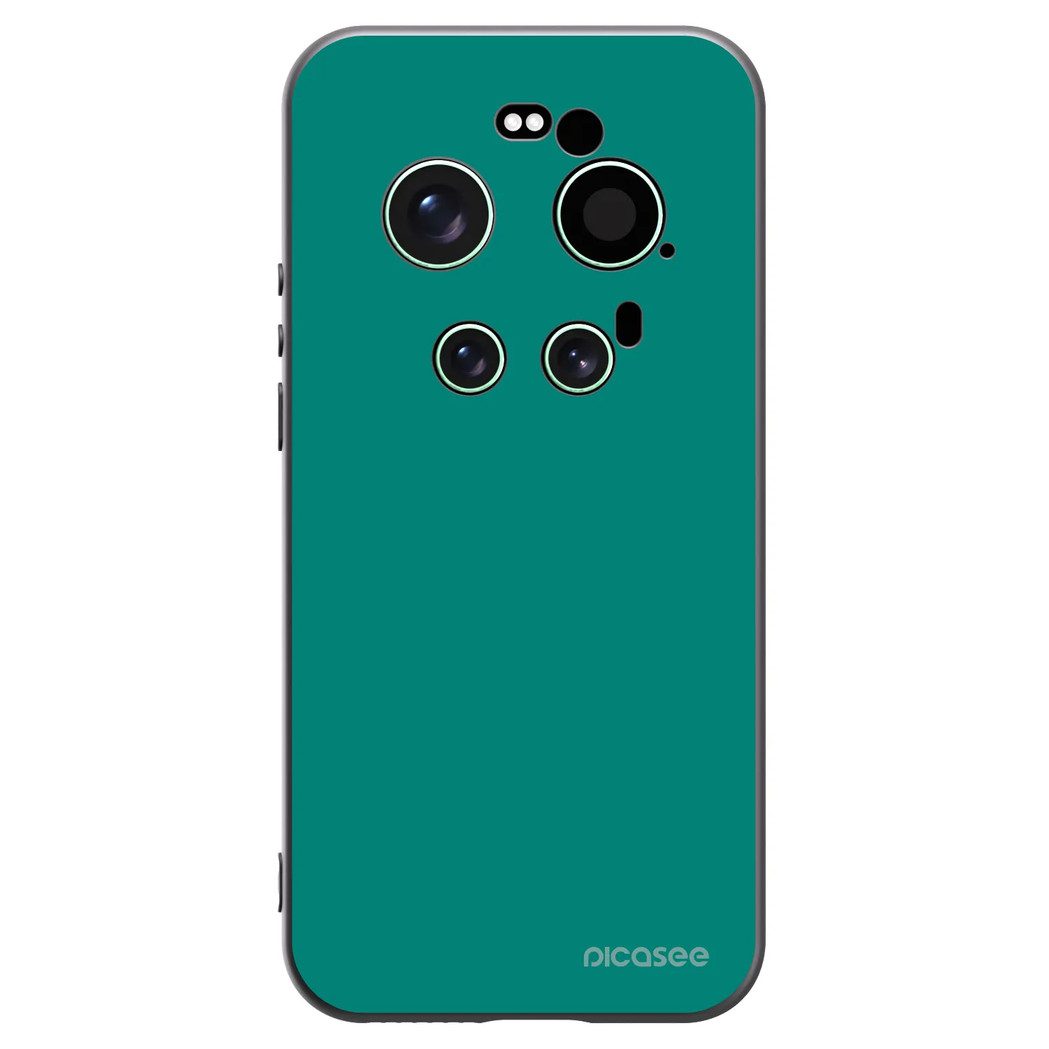 Picasee Xiaomi 17 Ultra Hülle - Schwarzes Silikon - Emerald Mist