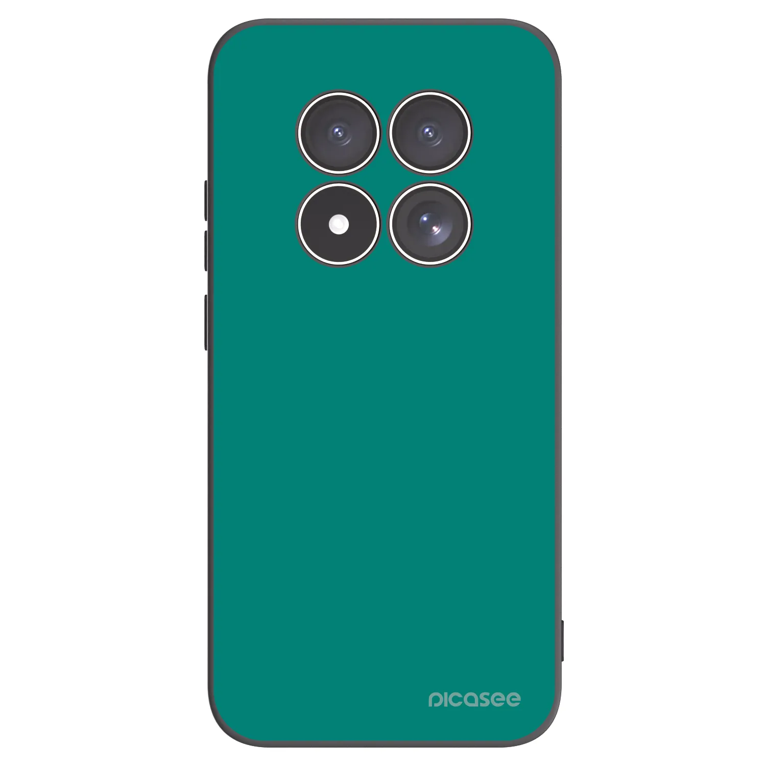 Picasee Xiaomi Redmi Note 15 Pro 5G Hülle - Schwarzes Silikon - Emerald Mist