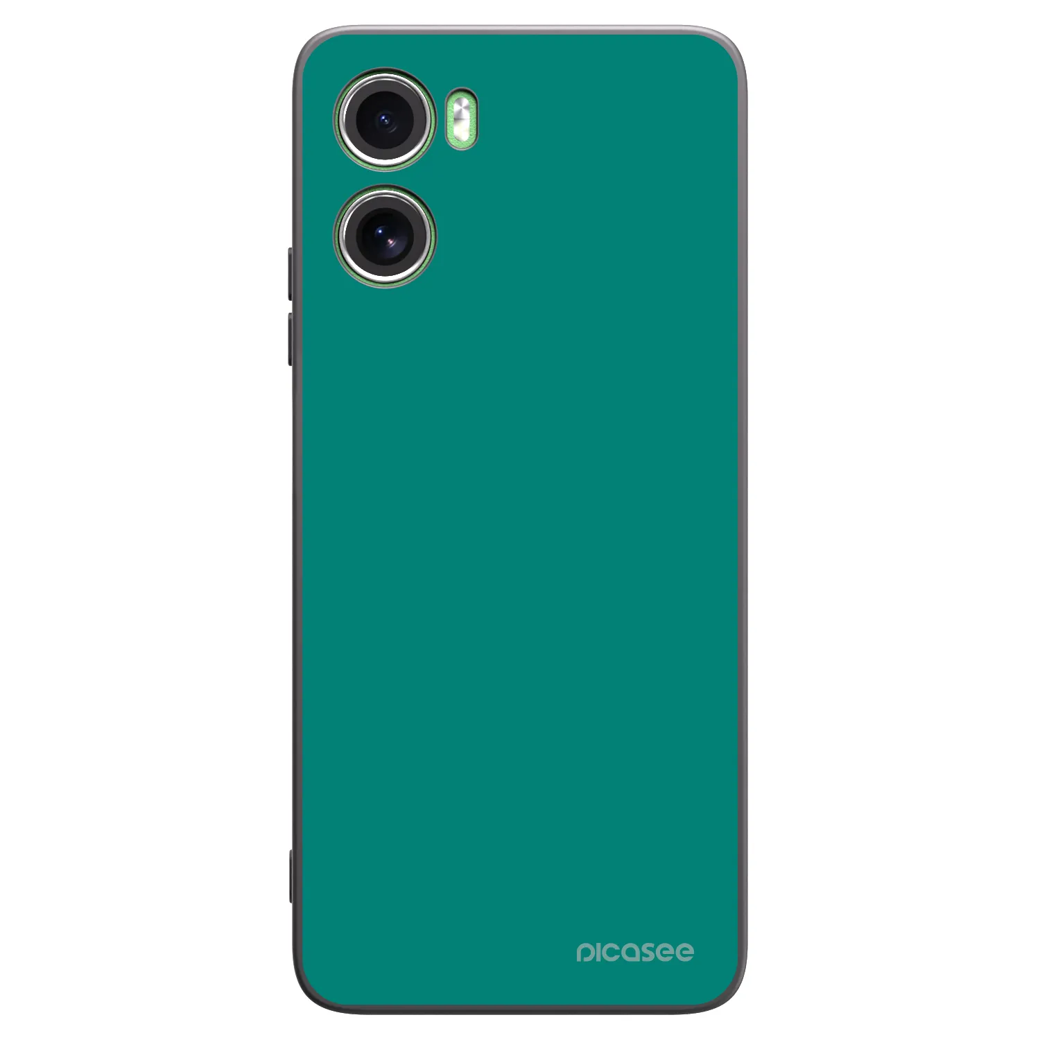 Picasee Motorola Moto G06 Hülle - Schwarzes Silikon - Emerald Mist