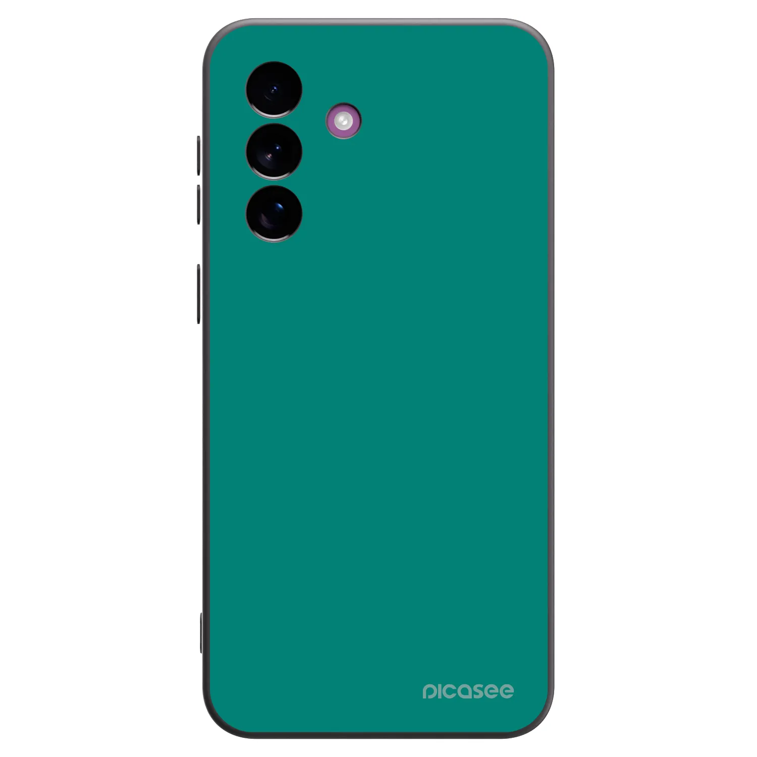 Picasee Samsung Galaxy A37 Hülle - Schwarzes Silikon - Emerald Mist