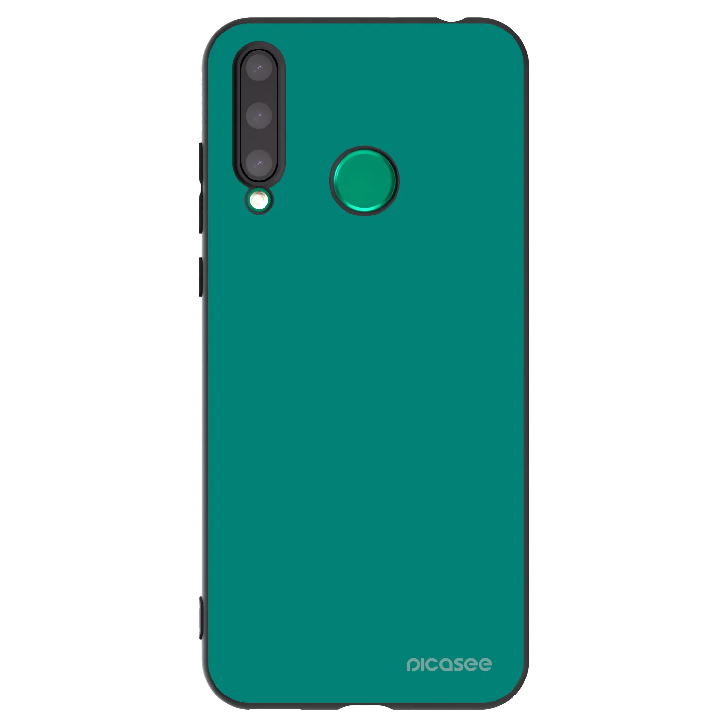 Picasee Honor 20 Lite Hülle - Schwarzes Silikon - Emerald Mist