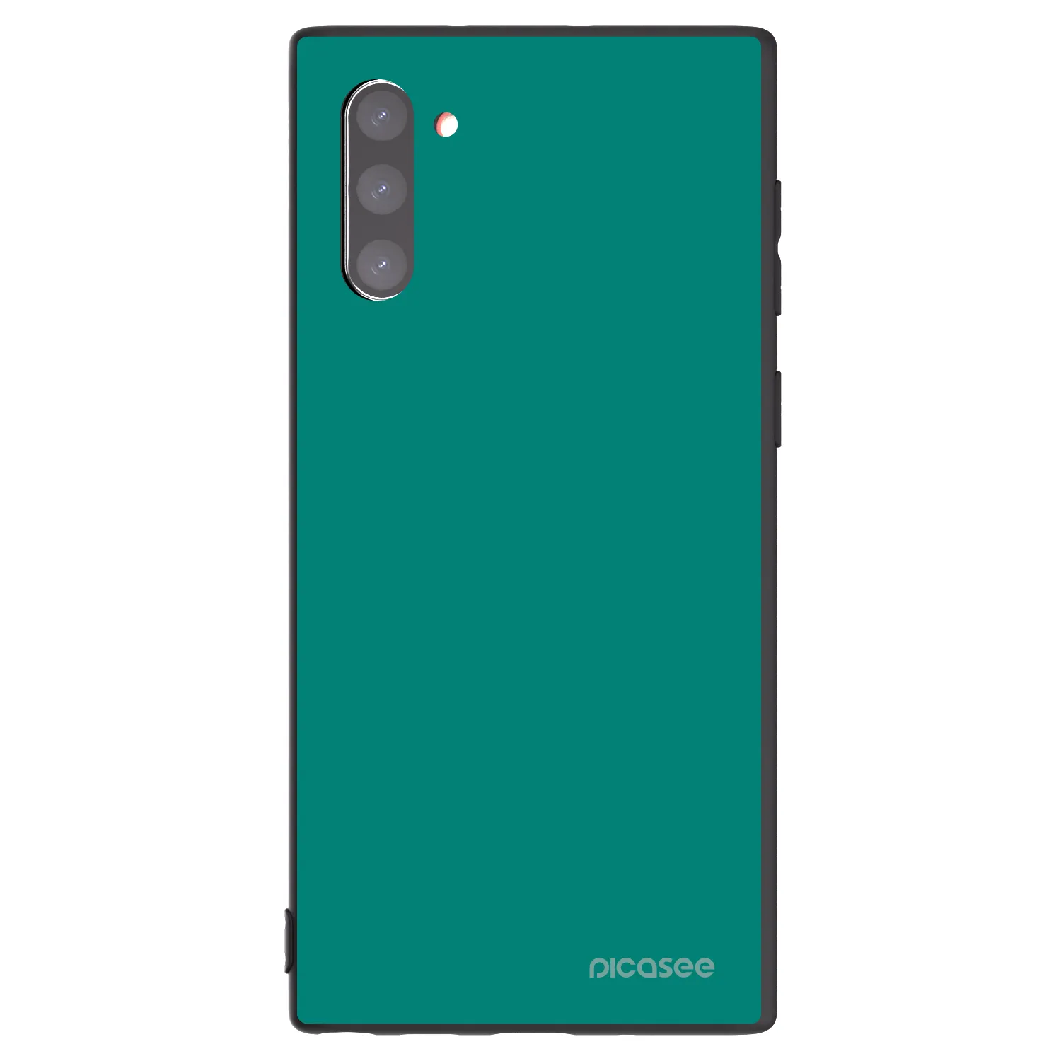 Picasee Samsung Galaxy Note 10 N970F Hülle - Schwarzes Silikon - Emerald Mist