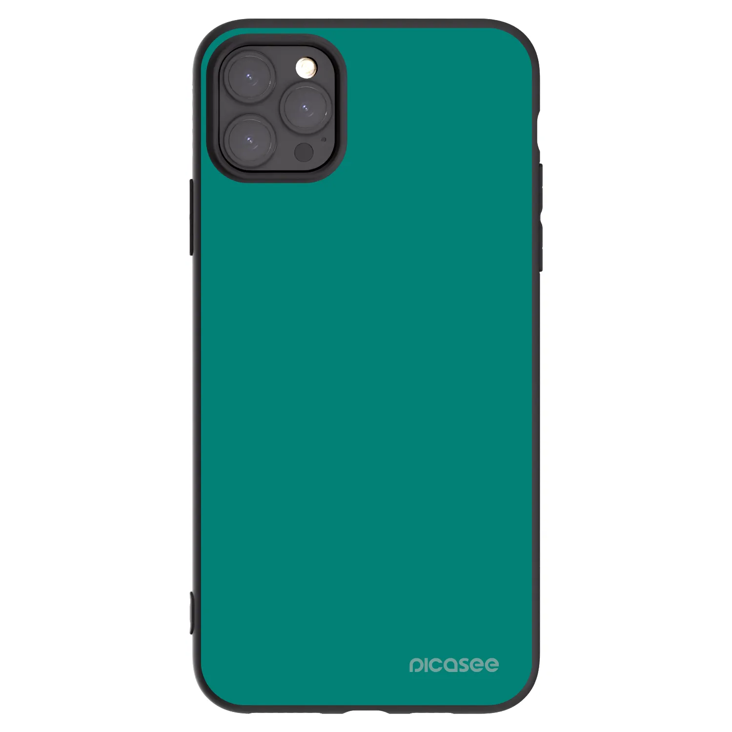 Picasee Apple iPhone 11 Pro Max Hülle - Schwarzes Silikon - Emerald Mist